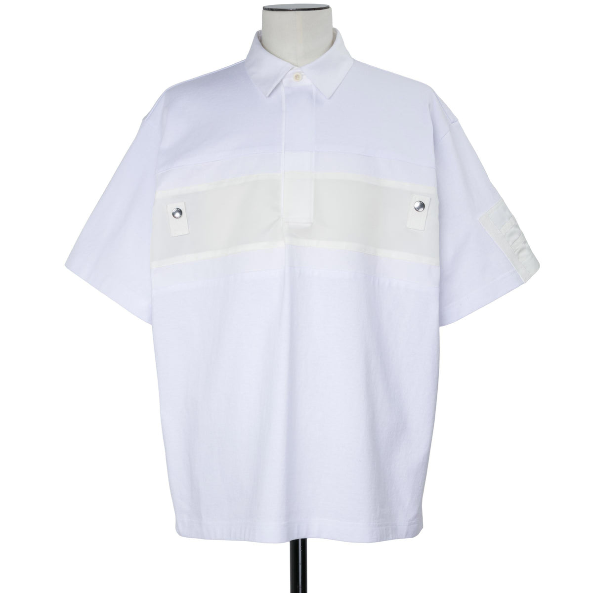 Cotton Jersey x Nylon Twill Polo Shirt | sacai Official Store 