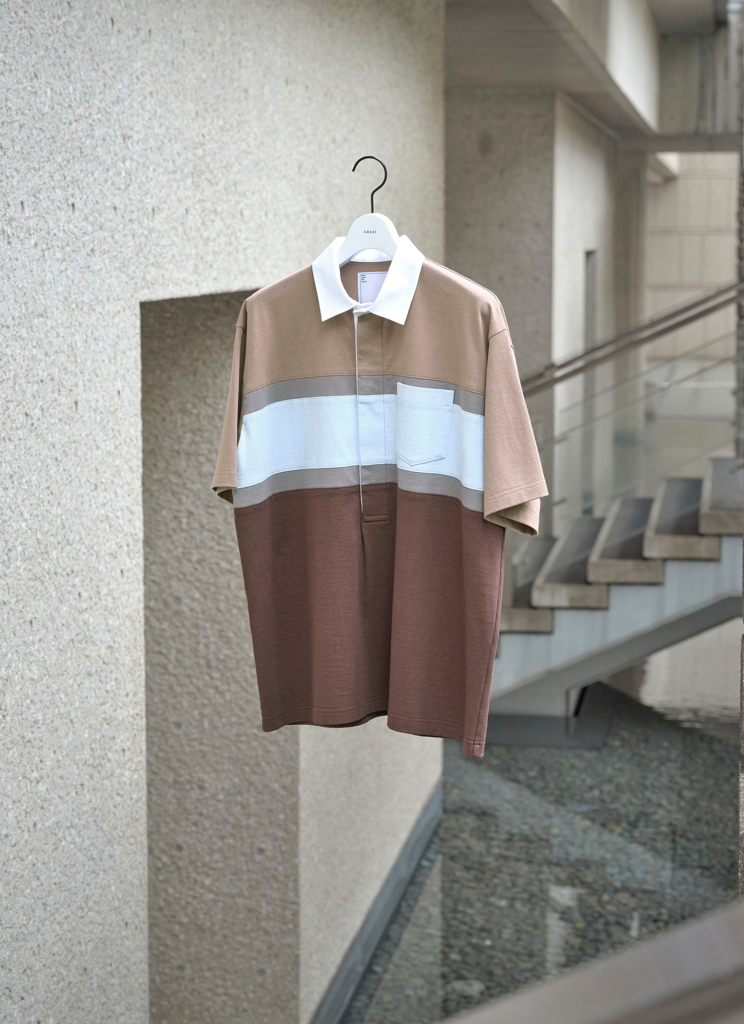 sacai Cotton Jersey Pullover サカイ ポロシャツ sacai（サカイ） Cotton Jersey Pullover ハーフジップ プルオーバー