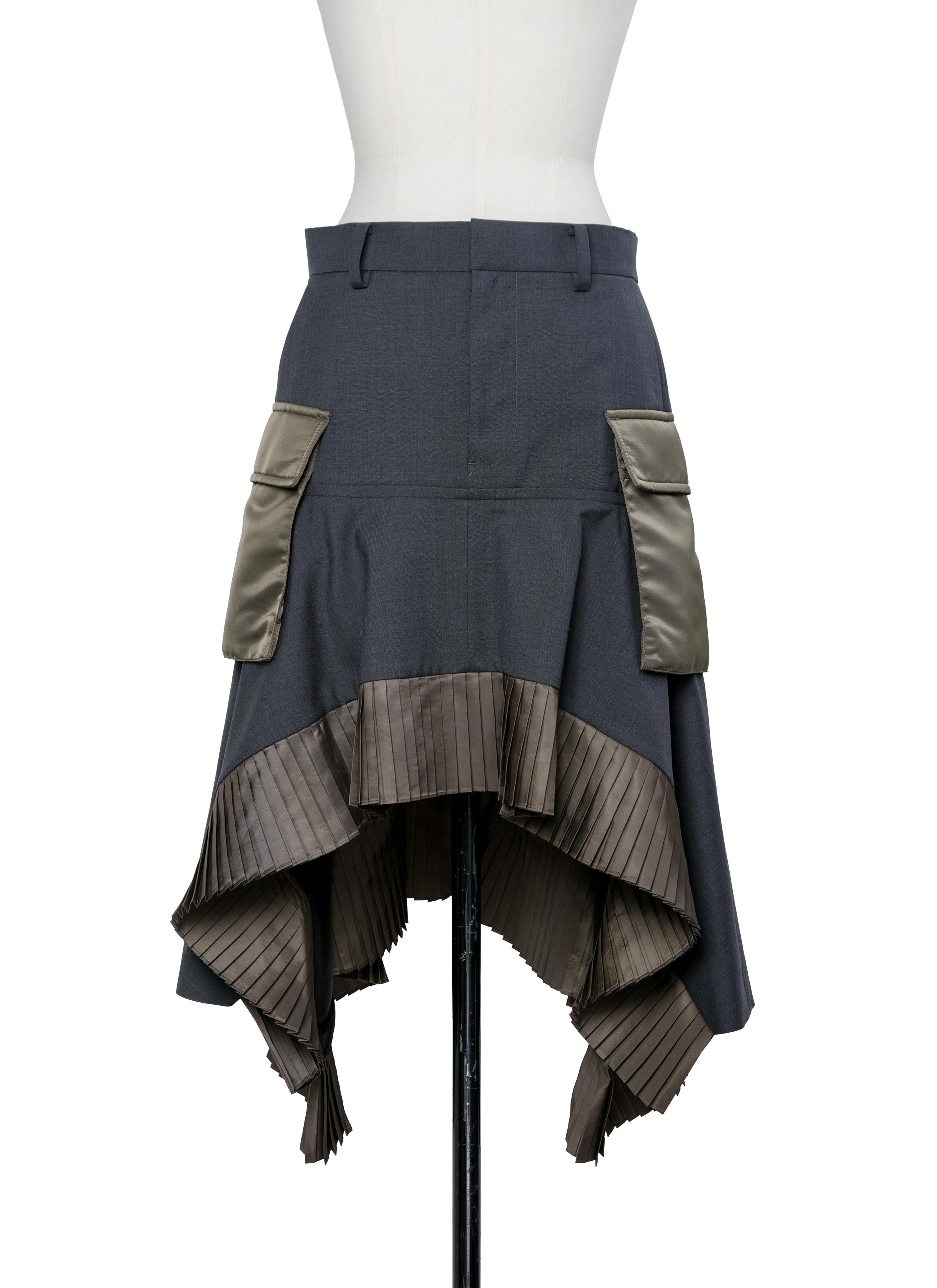 Sacai 21aw Suiting Skirt マキシスカート Sacai サカイ 21aw Suiting Skirt マキシスカート sacai] Suiting Mix