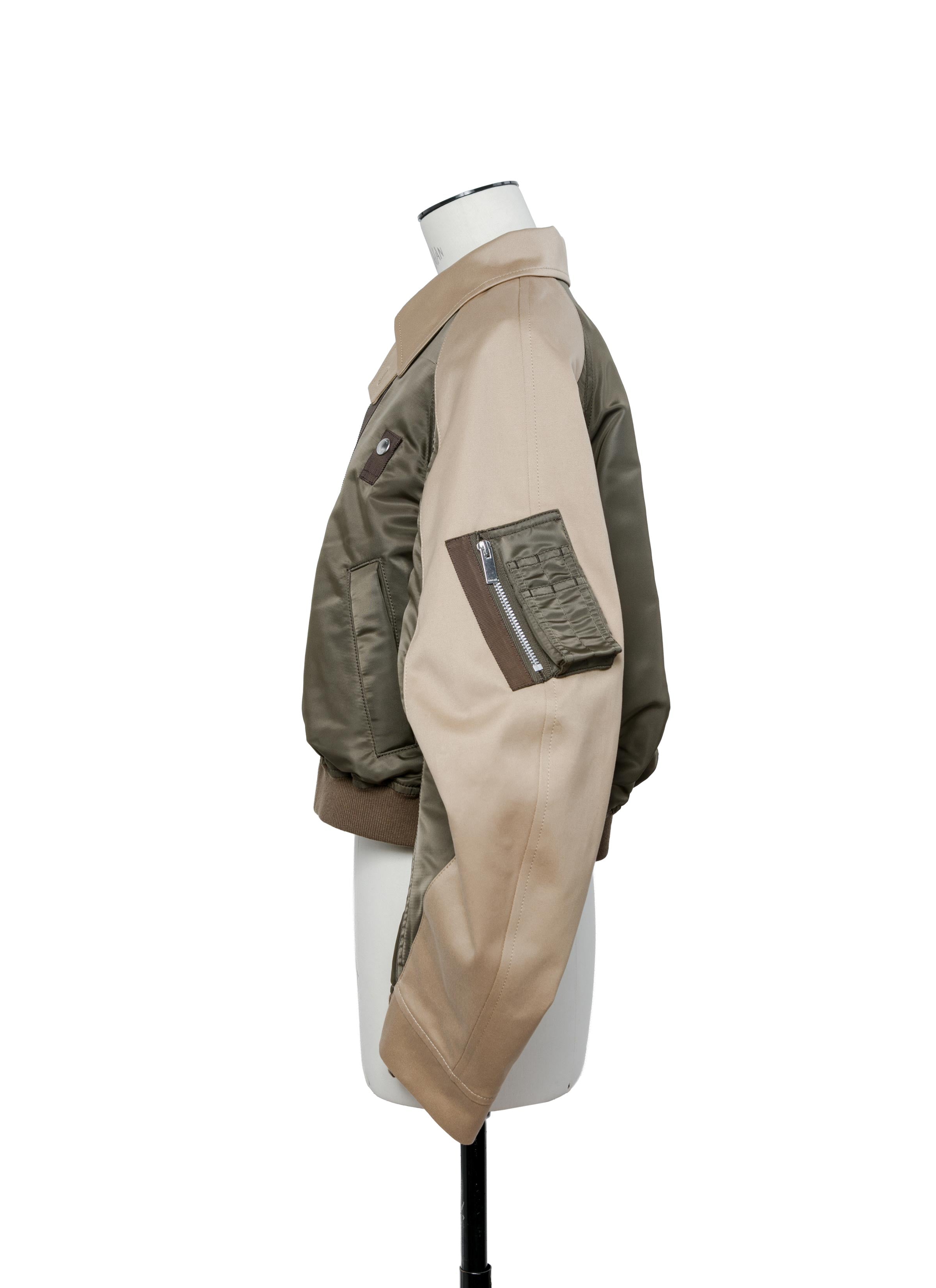 Cotton Chino x Nylon Twill Blouson