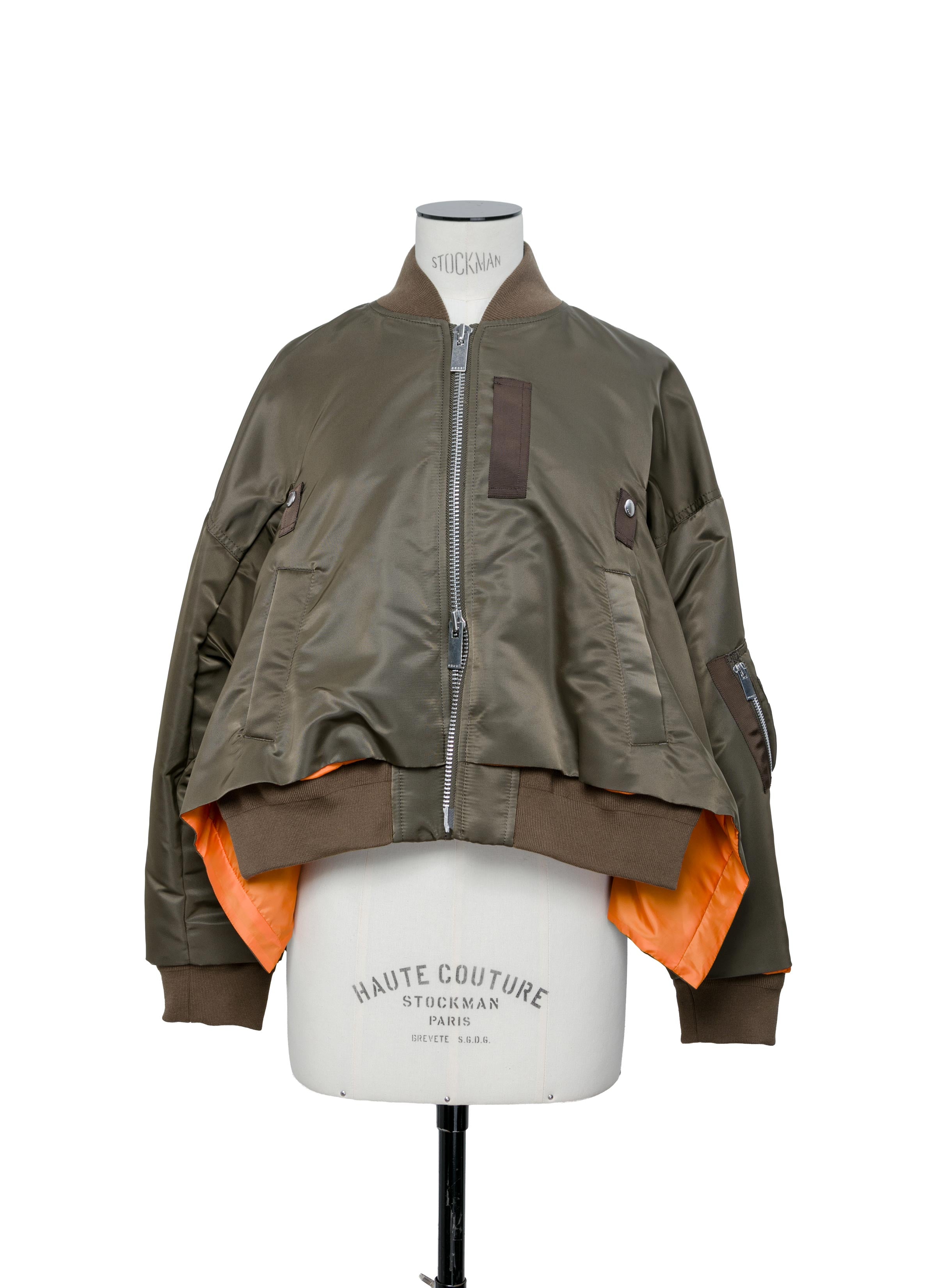 ジャケット・アウター Sacai NYLON TWILL BLOUSON size 3 中古・古着通販】sacai (サカイ) Nylon Twill Blouson ブラック サイズ