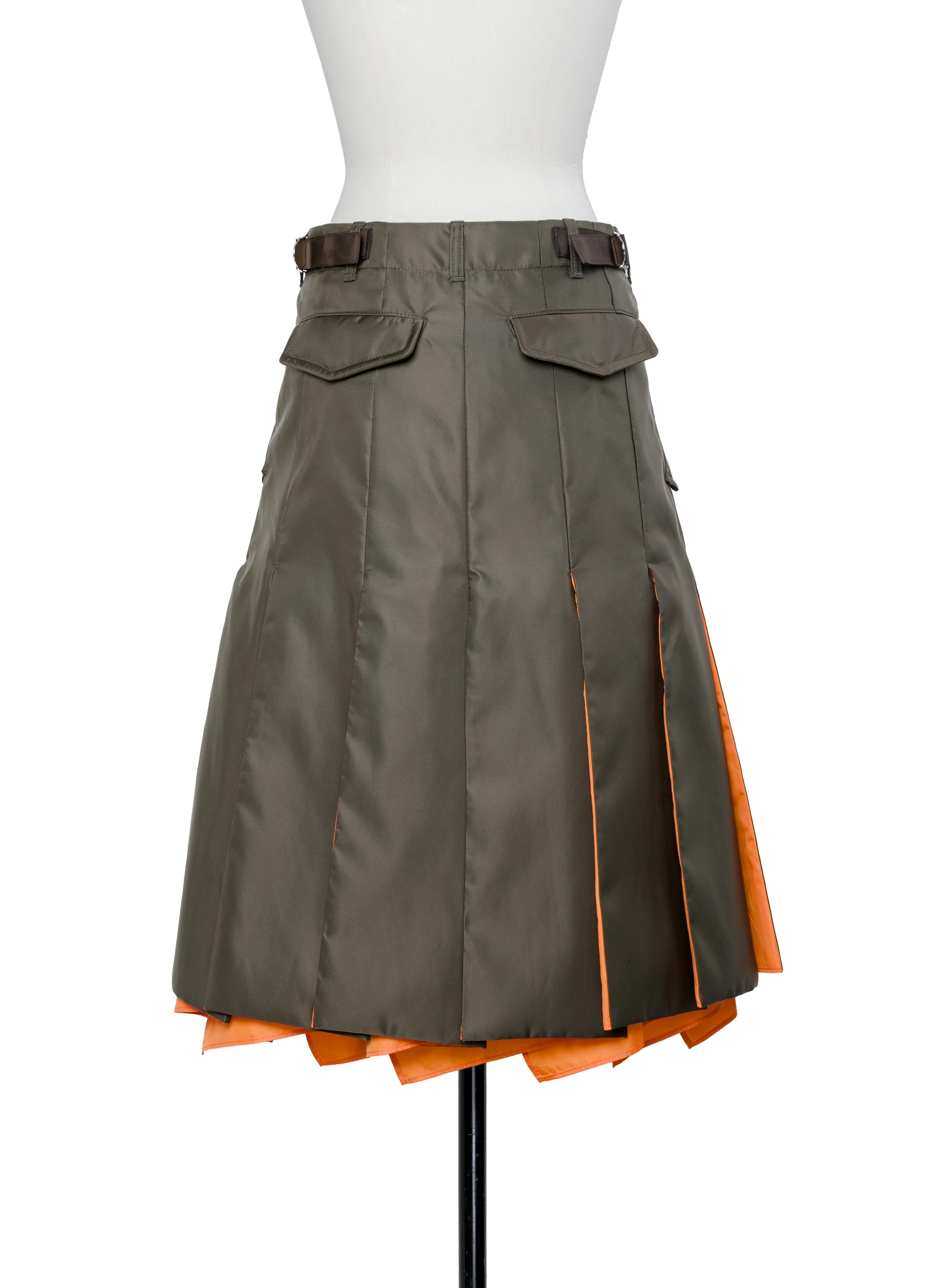 k*a様 24aw タグ付 sacai Nylon Twill Skirt サカ SACAI Nylon-Twill Pleated Cargo Midi Skirt - Bergdorf Goodman