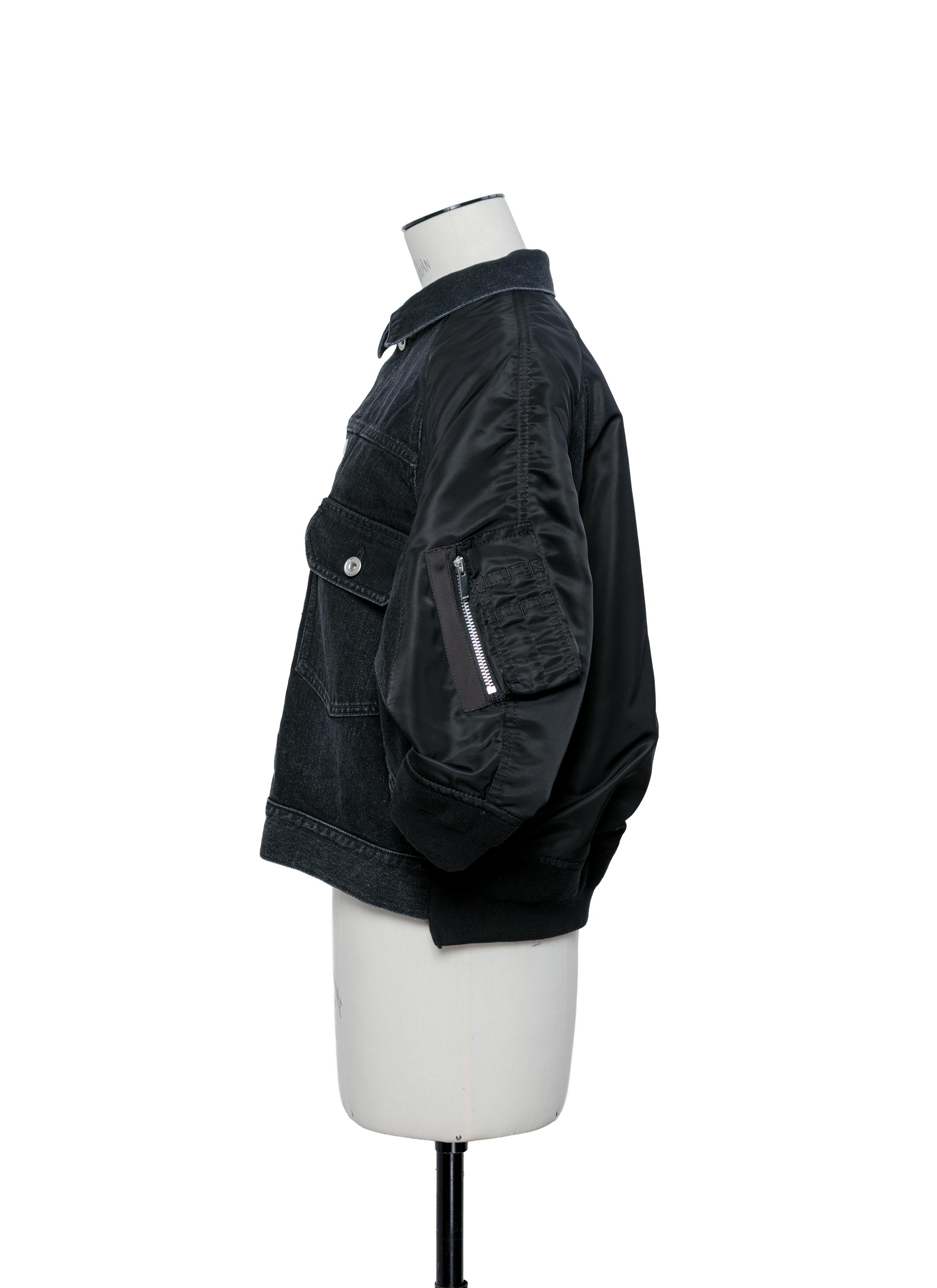 Denim x Nylon Twill Jacket