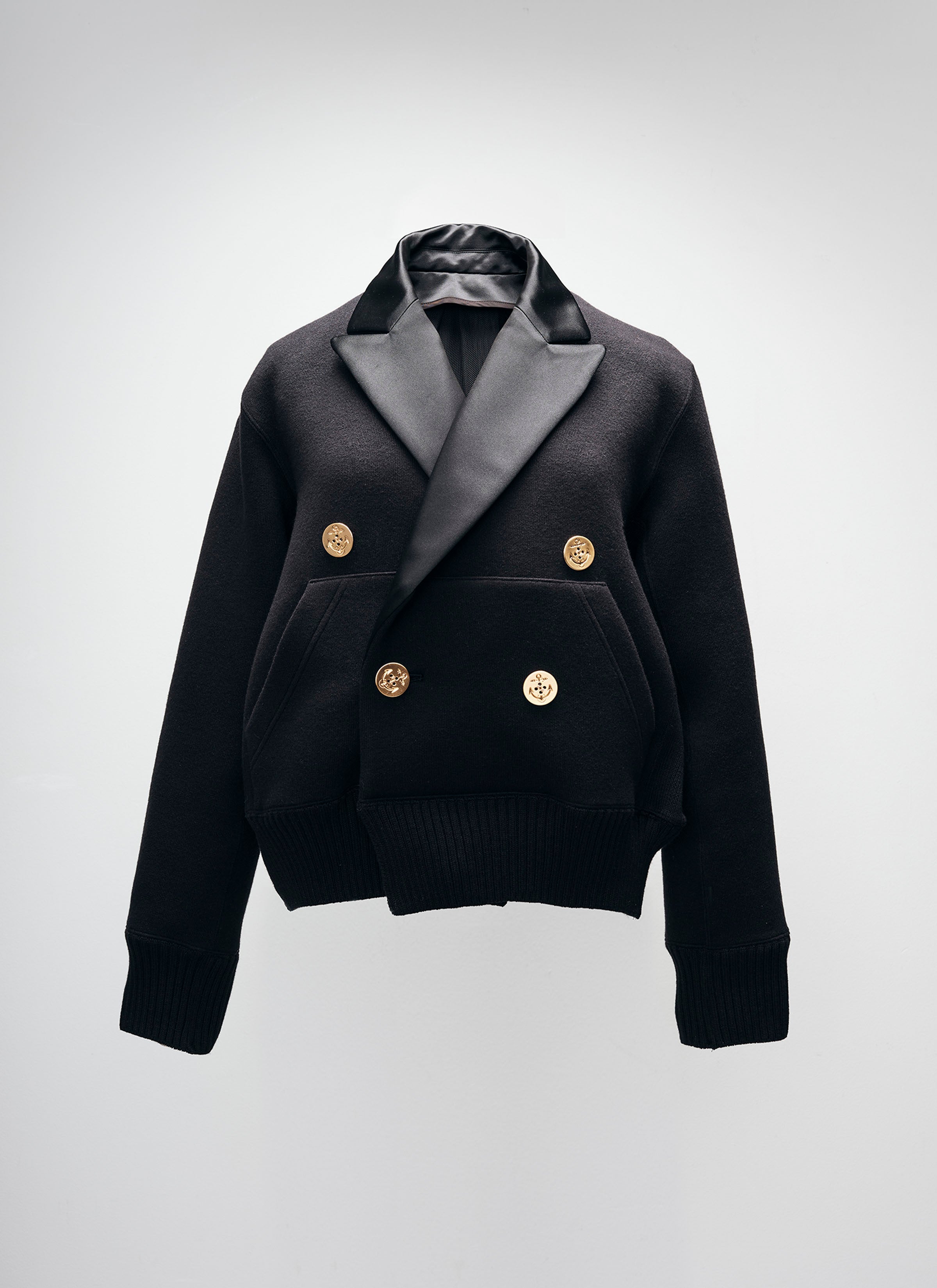 Cotton Cashmere Knit Jacket