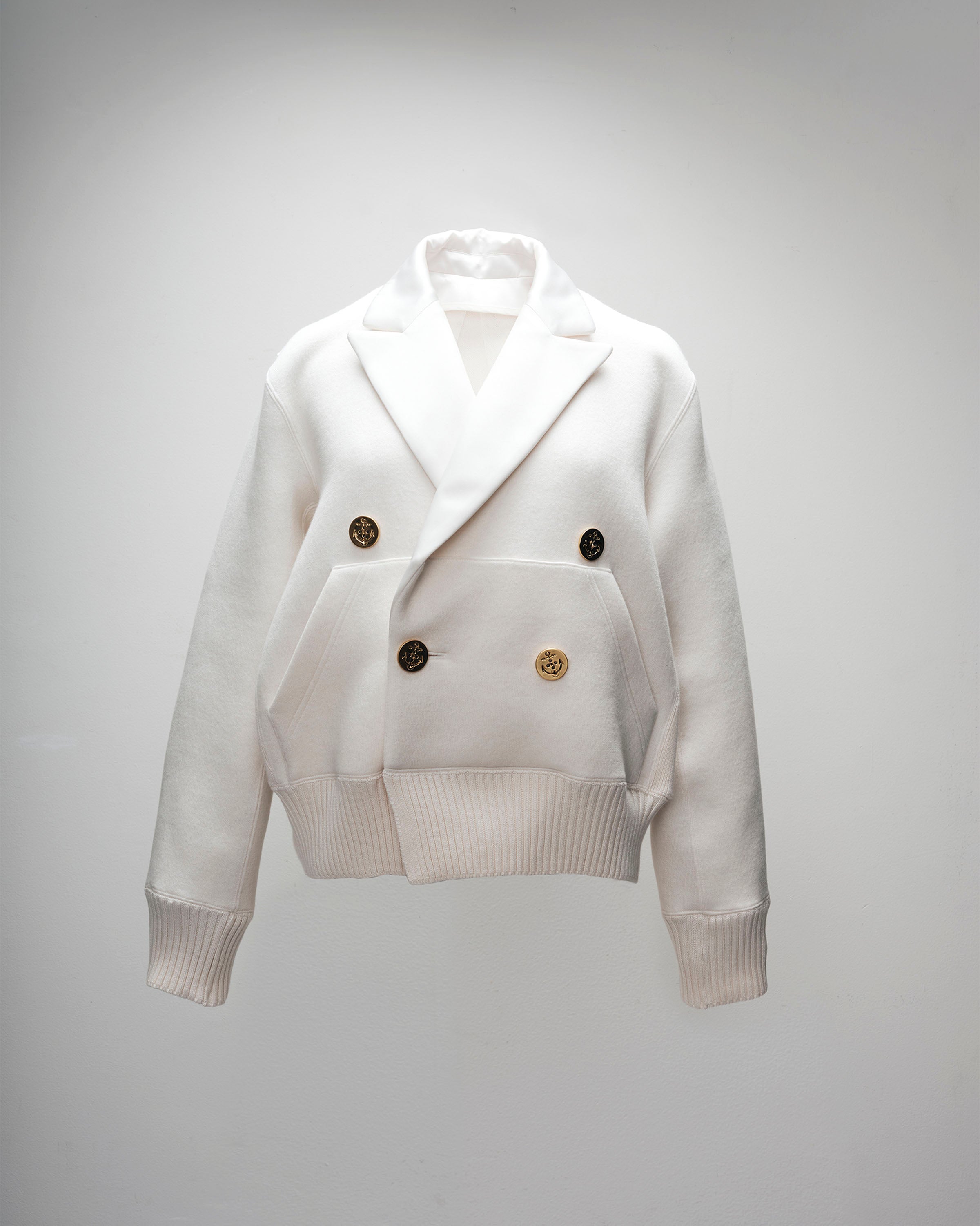 Cotton Cashmere Knit Jacket