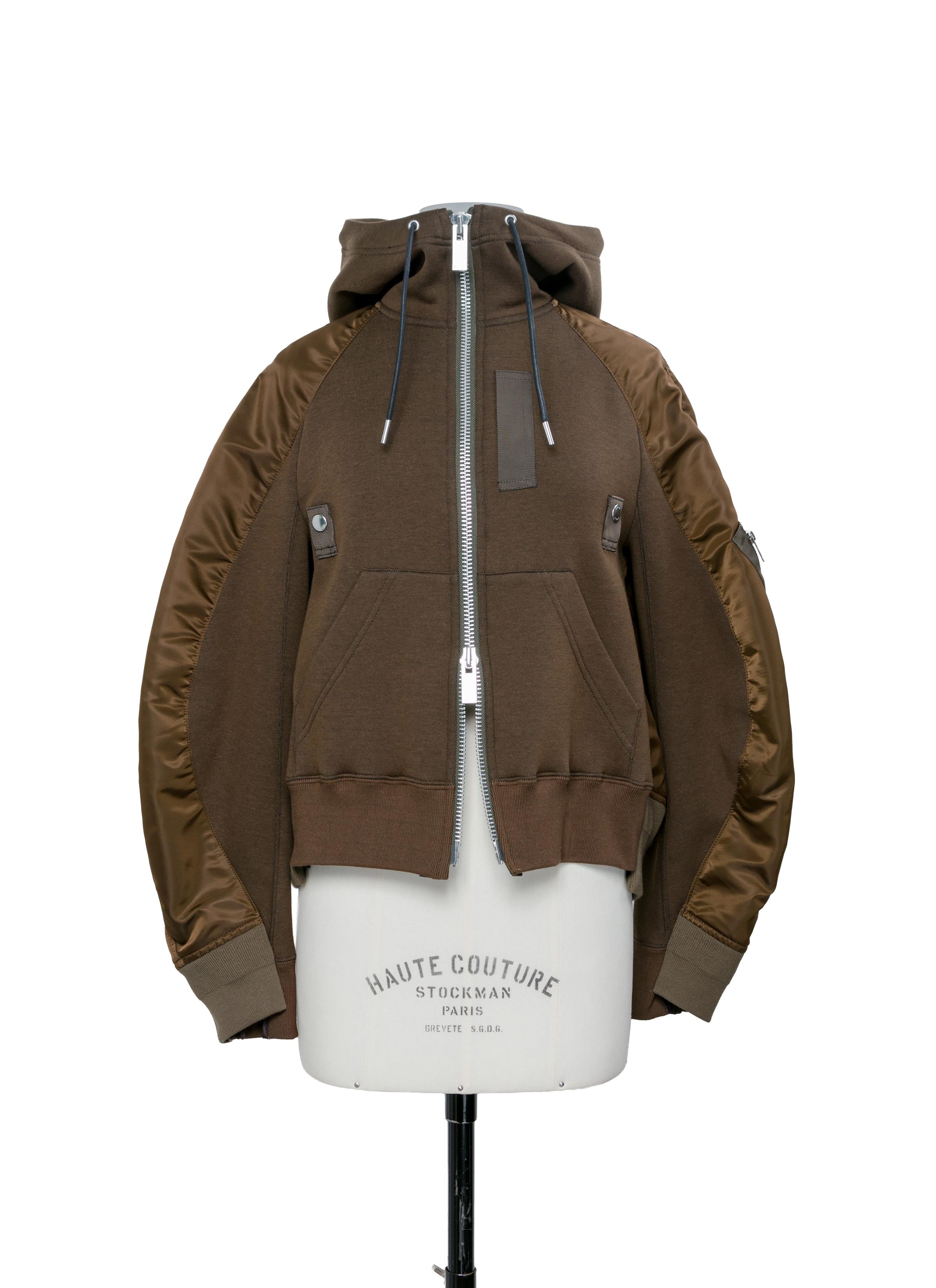 s*3様 sacai Lサイズ SCM-033 Sponge Sweat Sacai サカイ SCM-033 Sponge Sweat x MA-1 Hoodie フーディー