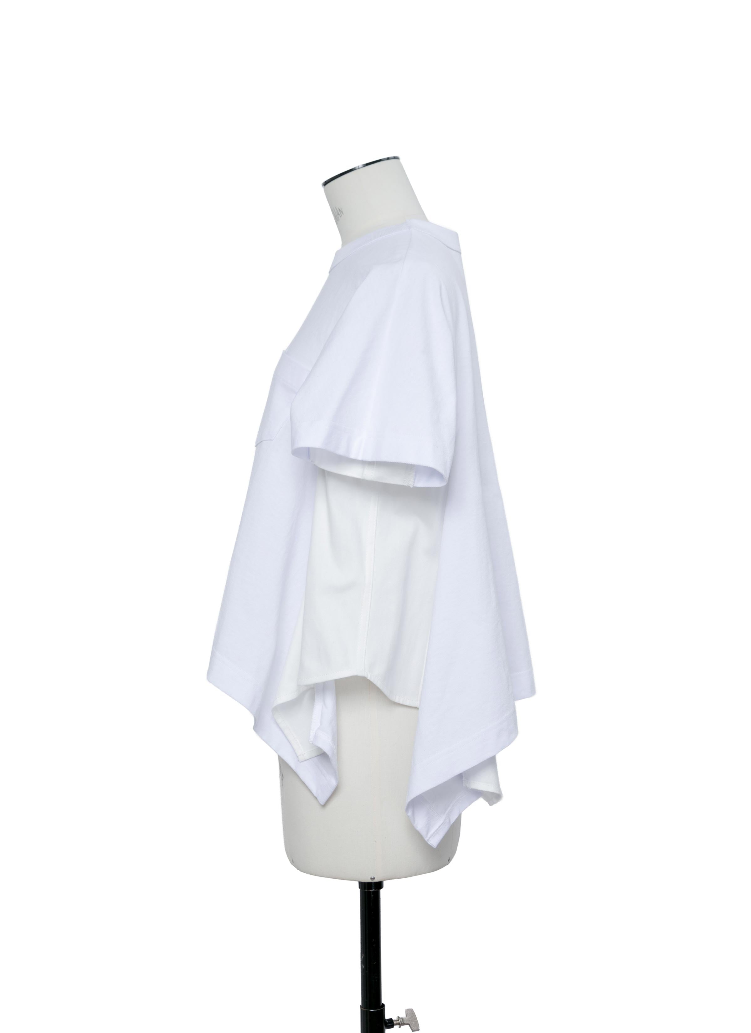 Light Weight Denim x Cotton Jersey T-Shirt