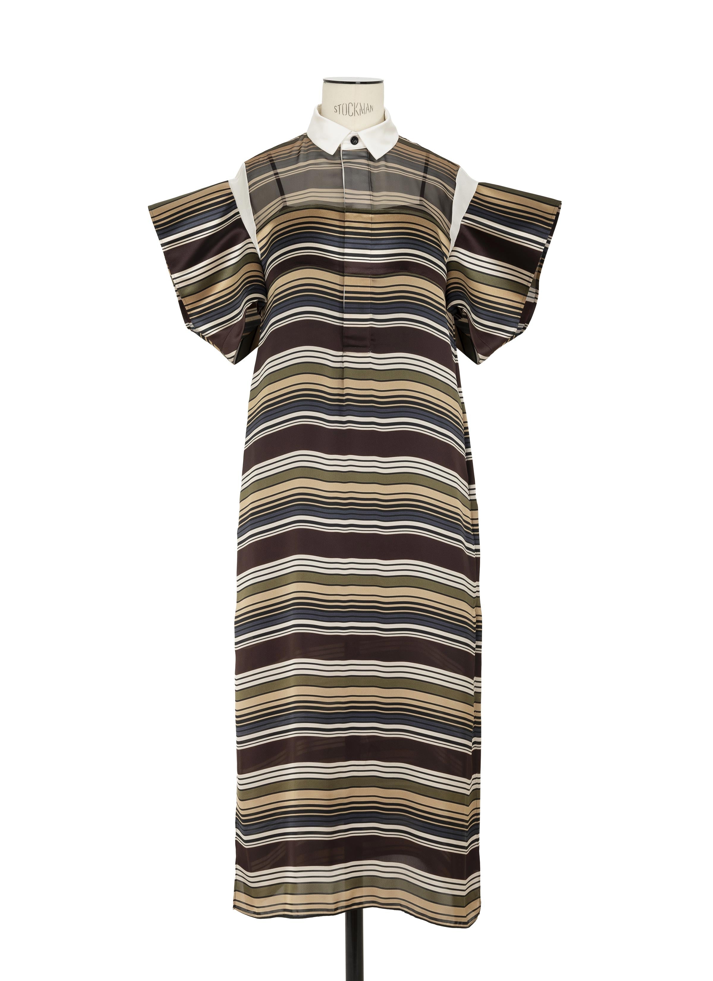 Horizontal Stripe Dress | sacai Official Store サカイ オフィシャル