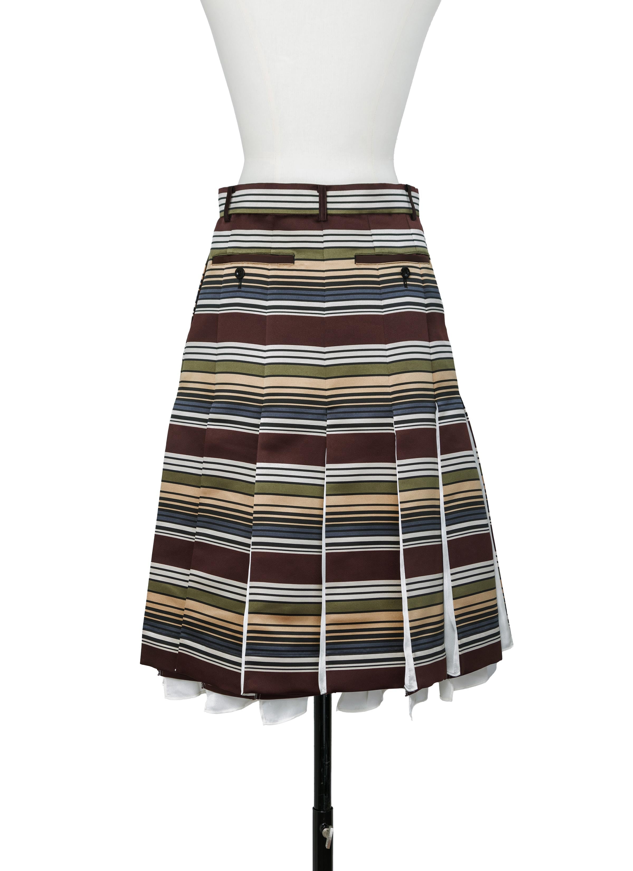 Horizontal Stripe Skirt | sacai Official Store サカイ オフィシャル