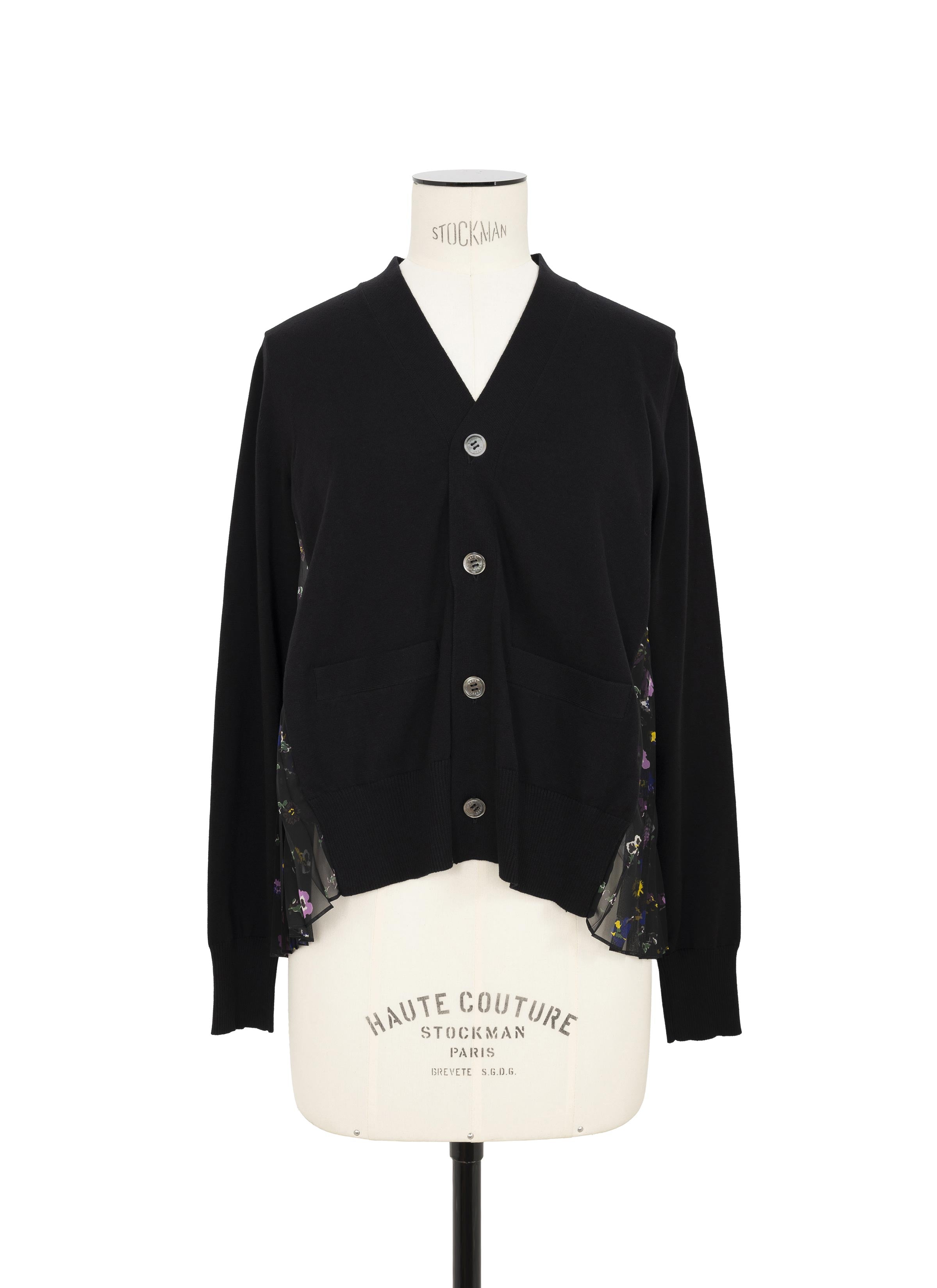 yasuko☆sacaiサカイのカーディガンサイズ3 Floral Print x Cotton Knit Cardigan | sacai Official Store サカイ
