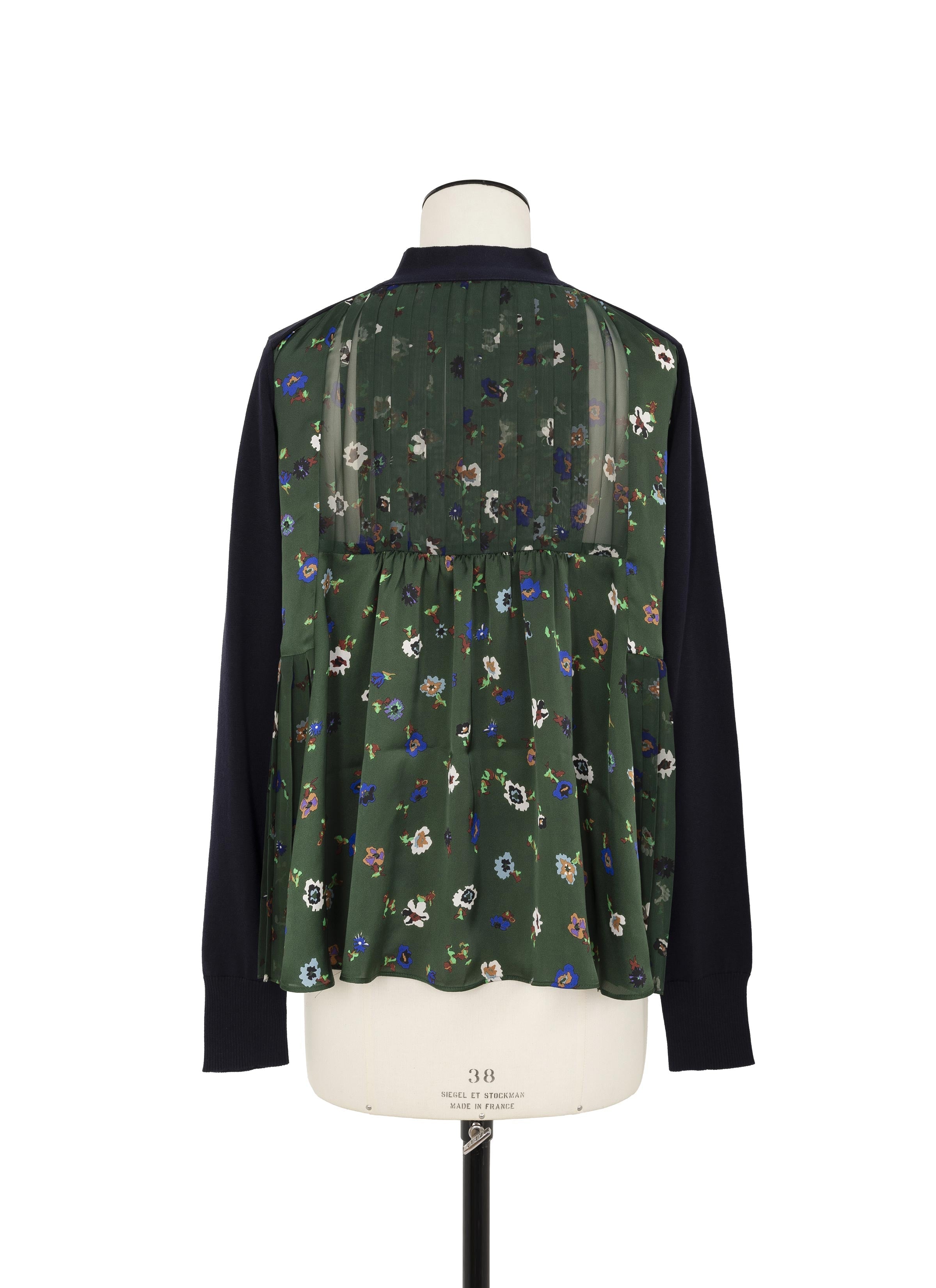 トップス Sacai FloralPrint x CottonKnitCardigan Floral Print x Cotton Knit Cardigan | sacai Official Store サカイ