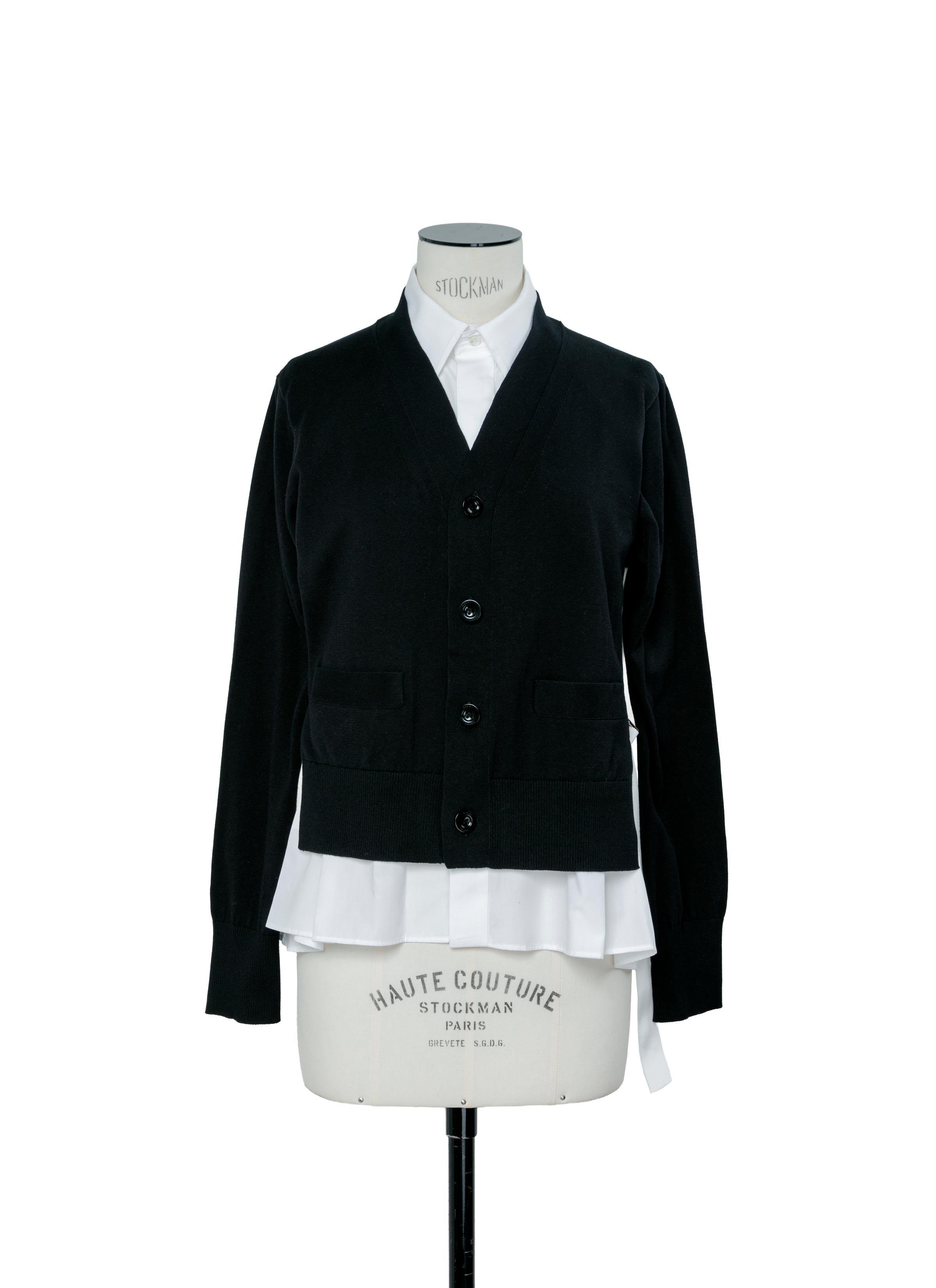 2点おまとめ専用です♡sacai   コットンカーディガン sacai（サカイ） 25SS Cotton Poplin x Knit Cardigan コットン