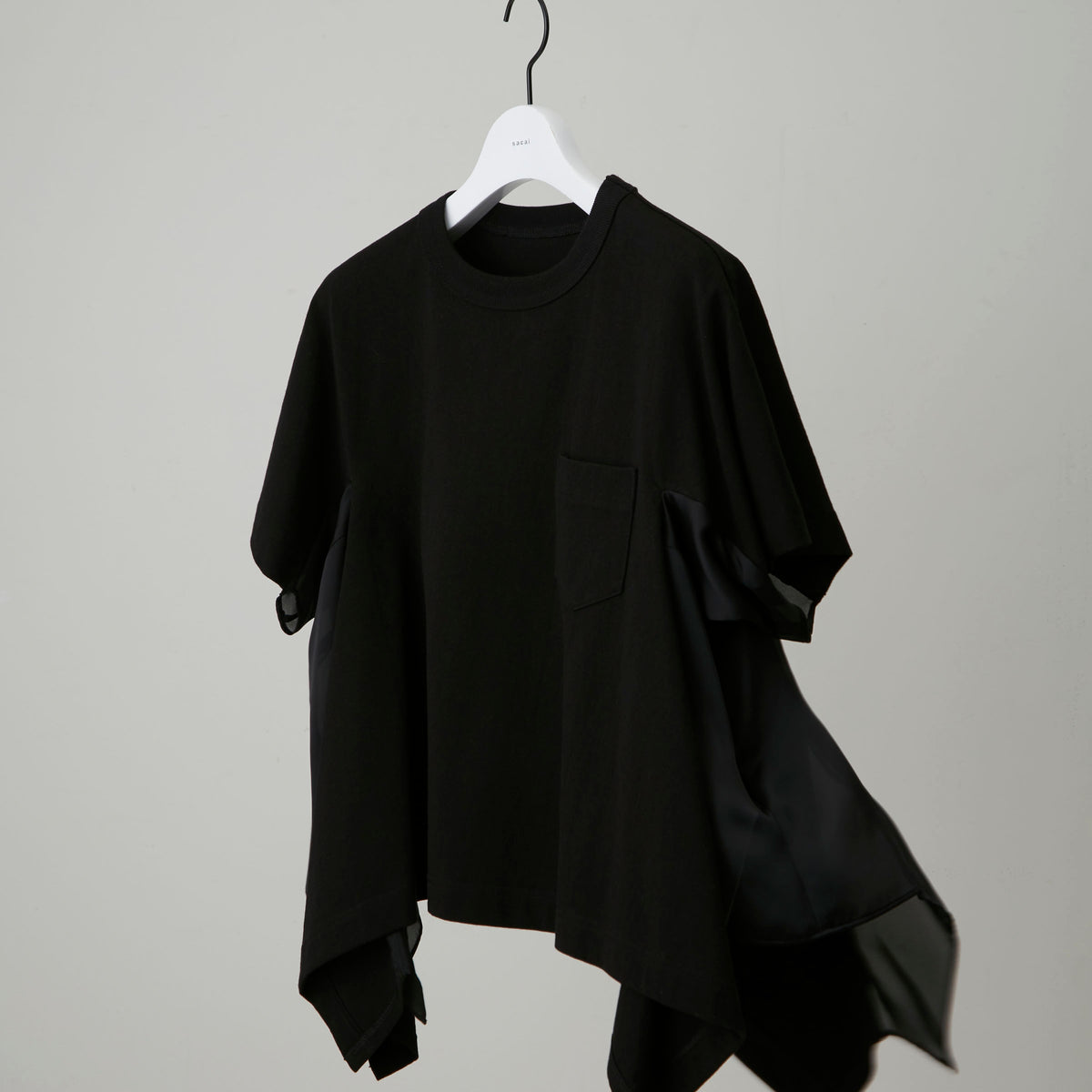 Satin x Cotton Jersey T-Shirt | sacai Official Store サカイ 