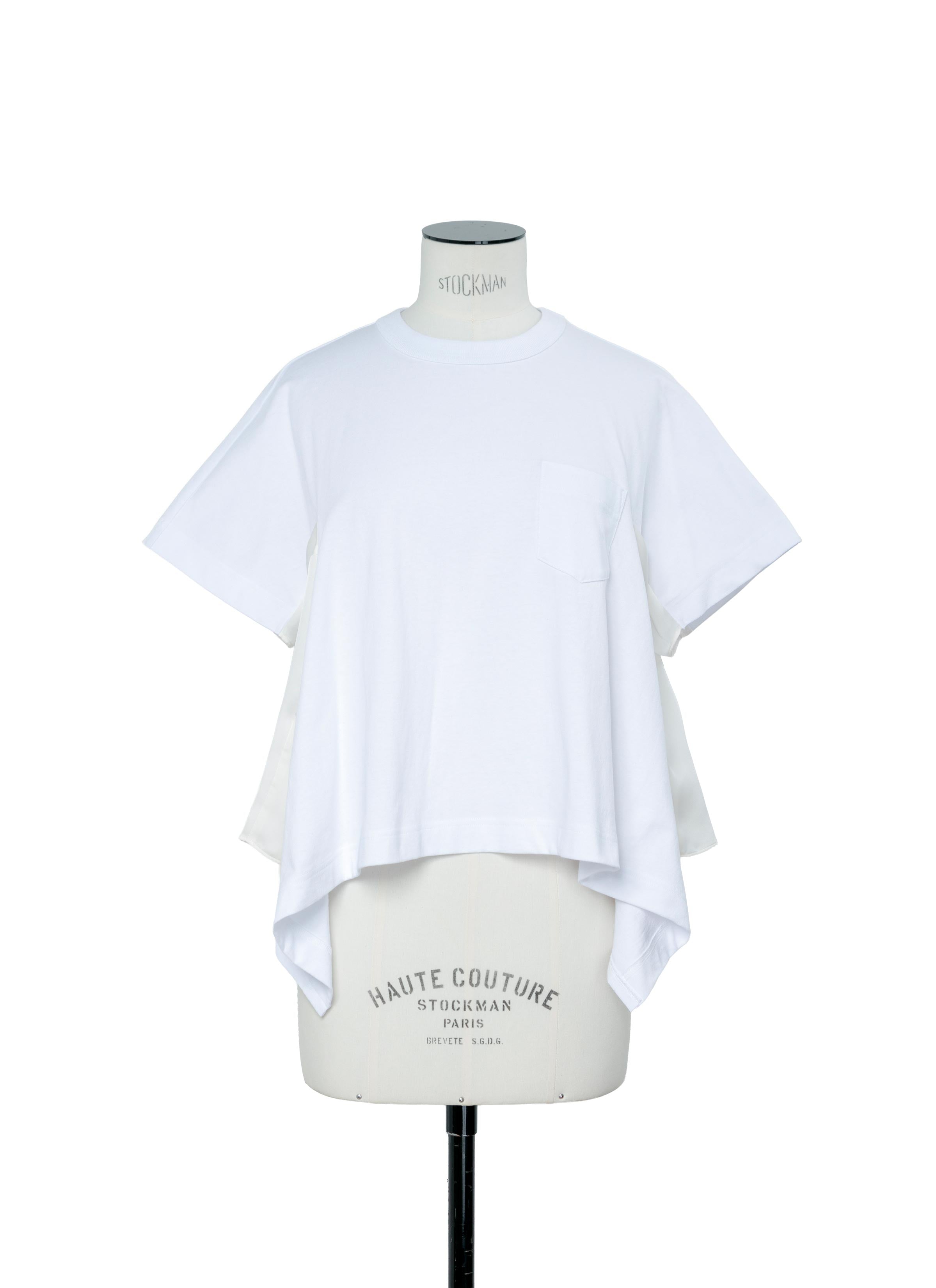 Satin x Cotton Jersey T-Shirt | sacai Official Store サカイ