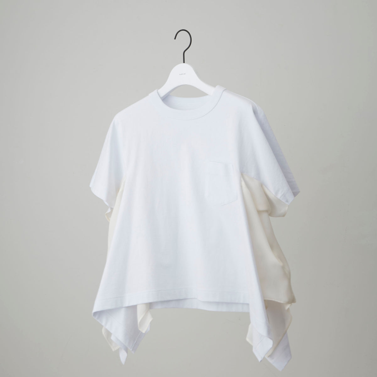 Satin x Cotton Jersey T-Shirt | sacai Official Store サカイ 