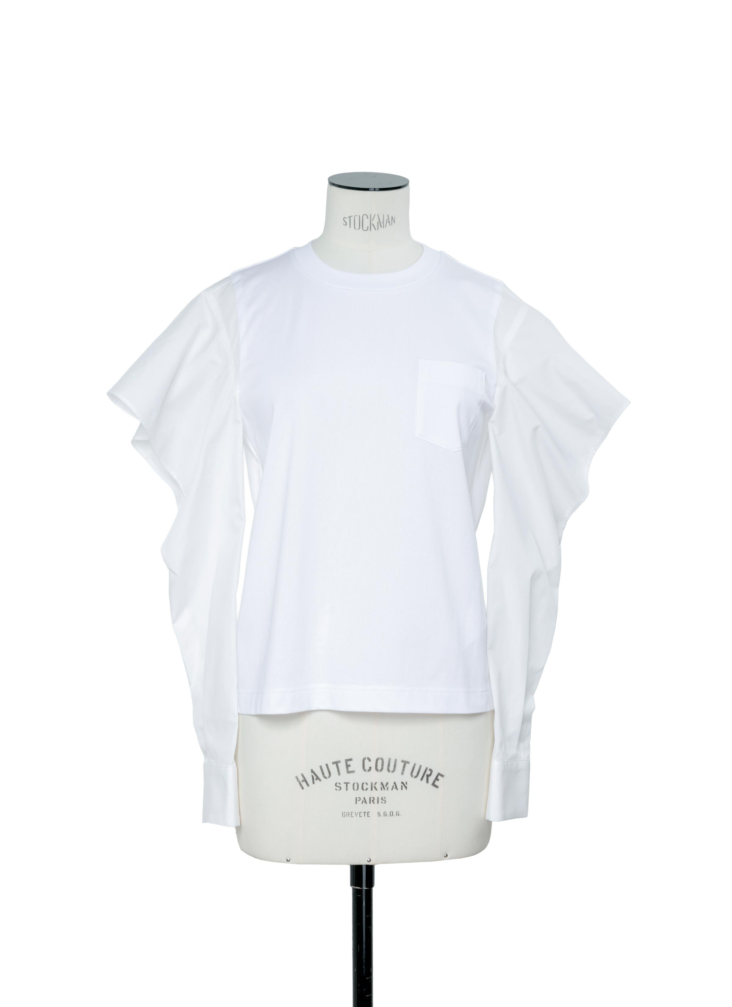 Poplin x Cotton Jersey T-Shirt | sacai Official Store サカイ