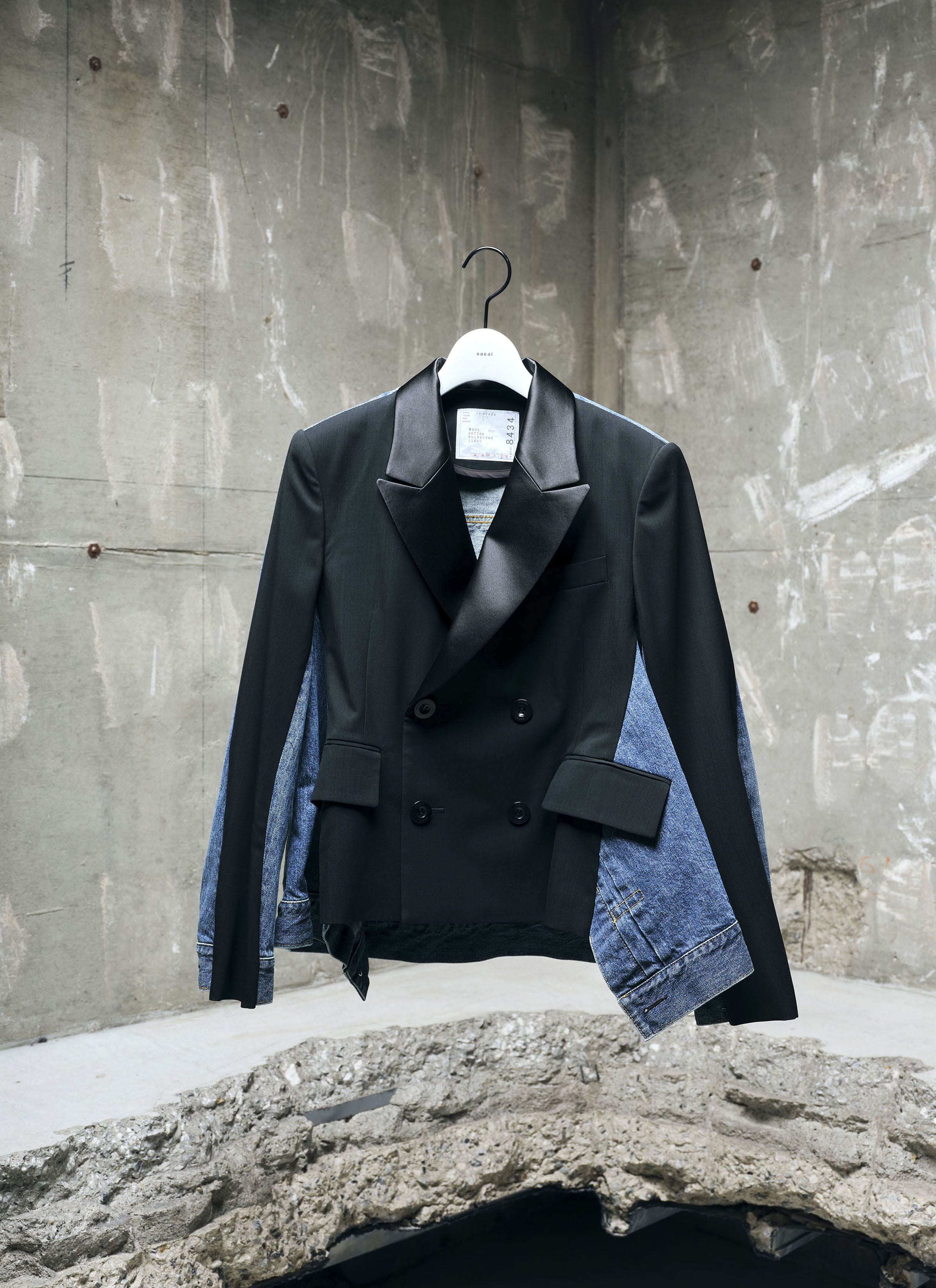 Wool Suiting x Denim Jacket