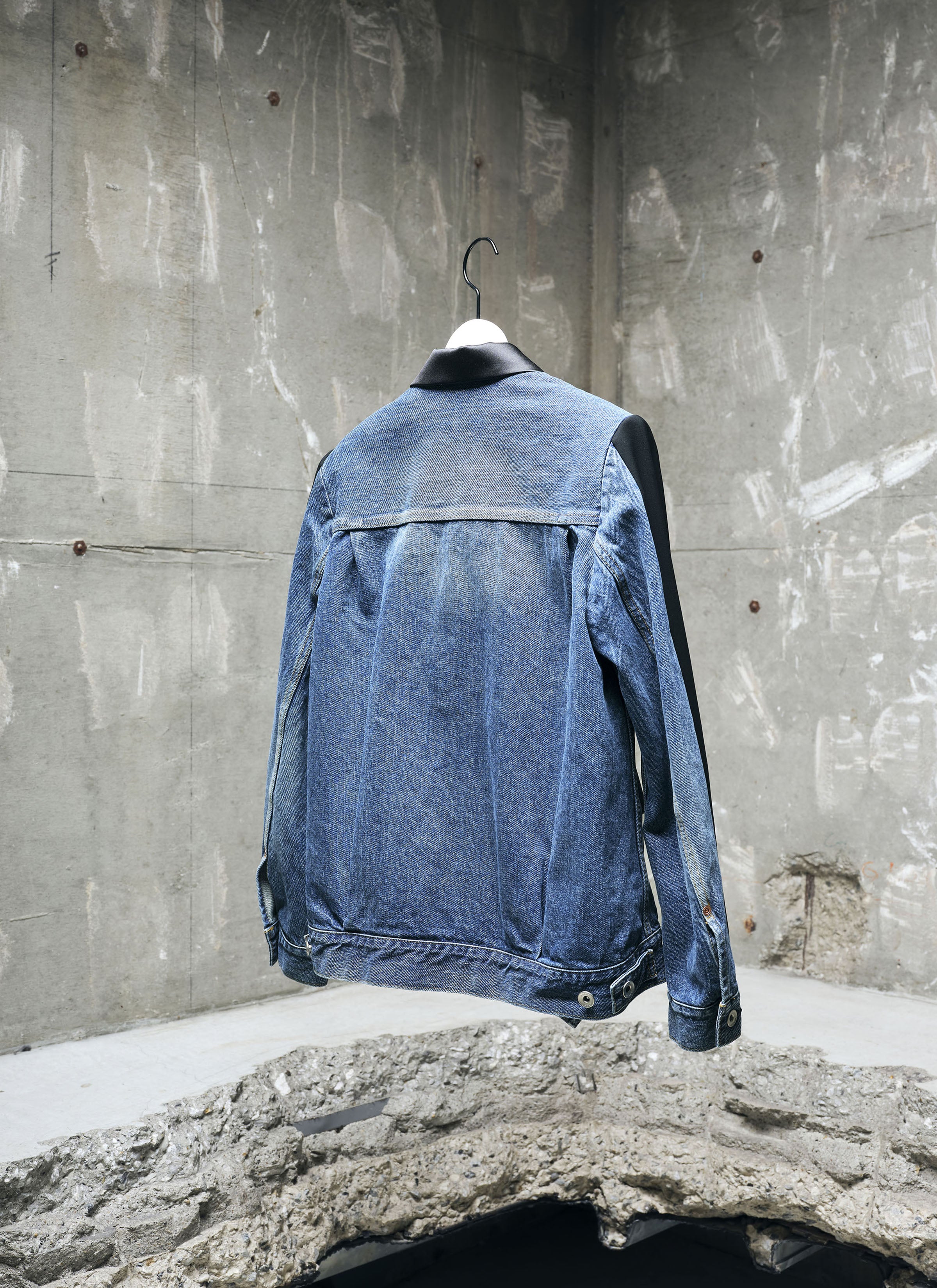 Wool Suiting x Denim Jacket