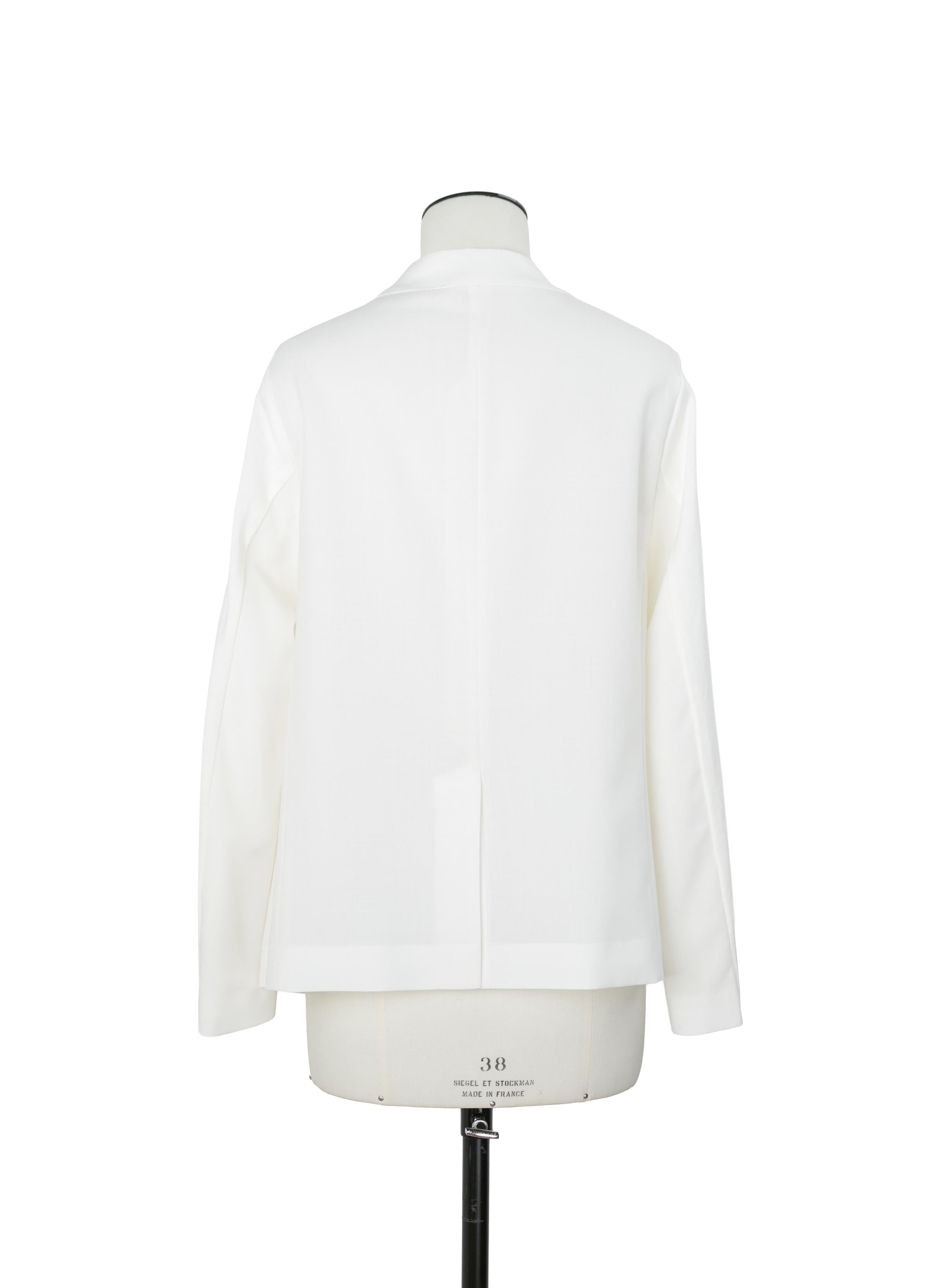 Wool Suiting x Cotton Knit Cardigan