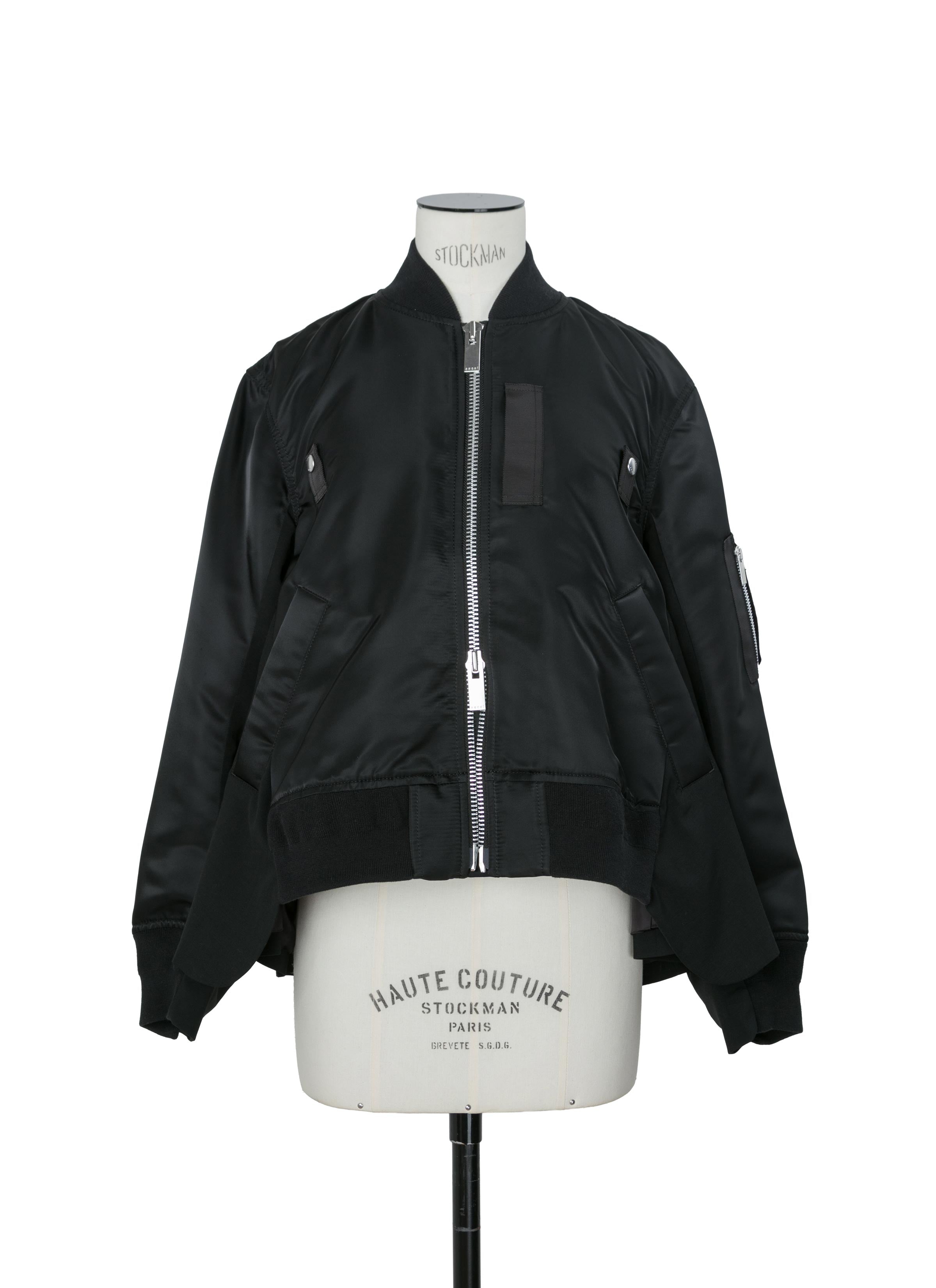 Nylon Twill x Wool Suiting Blouson