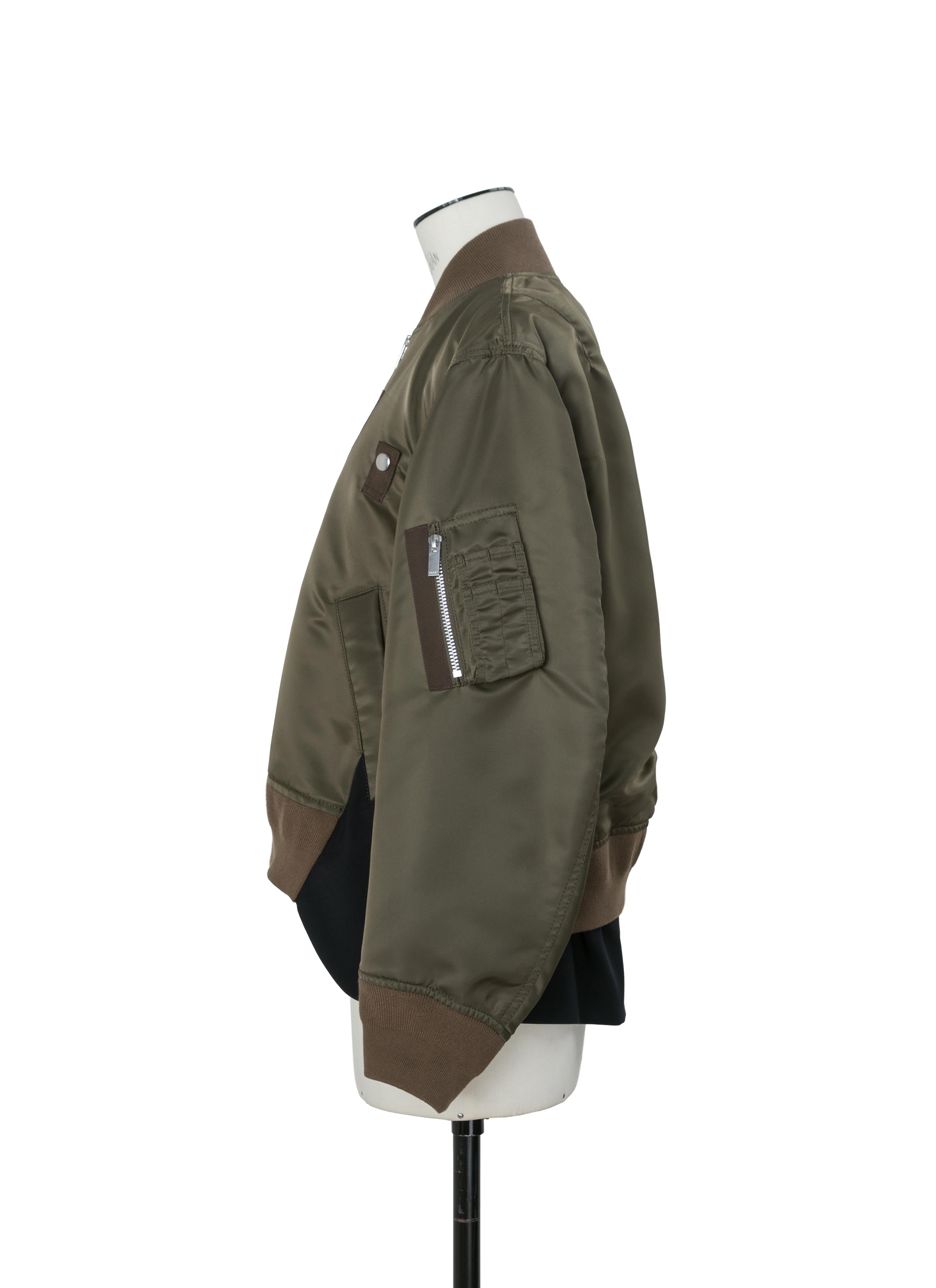 Nylon Twill x Wool Suiting Blouson | sacai Official Store サカイ