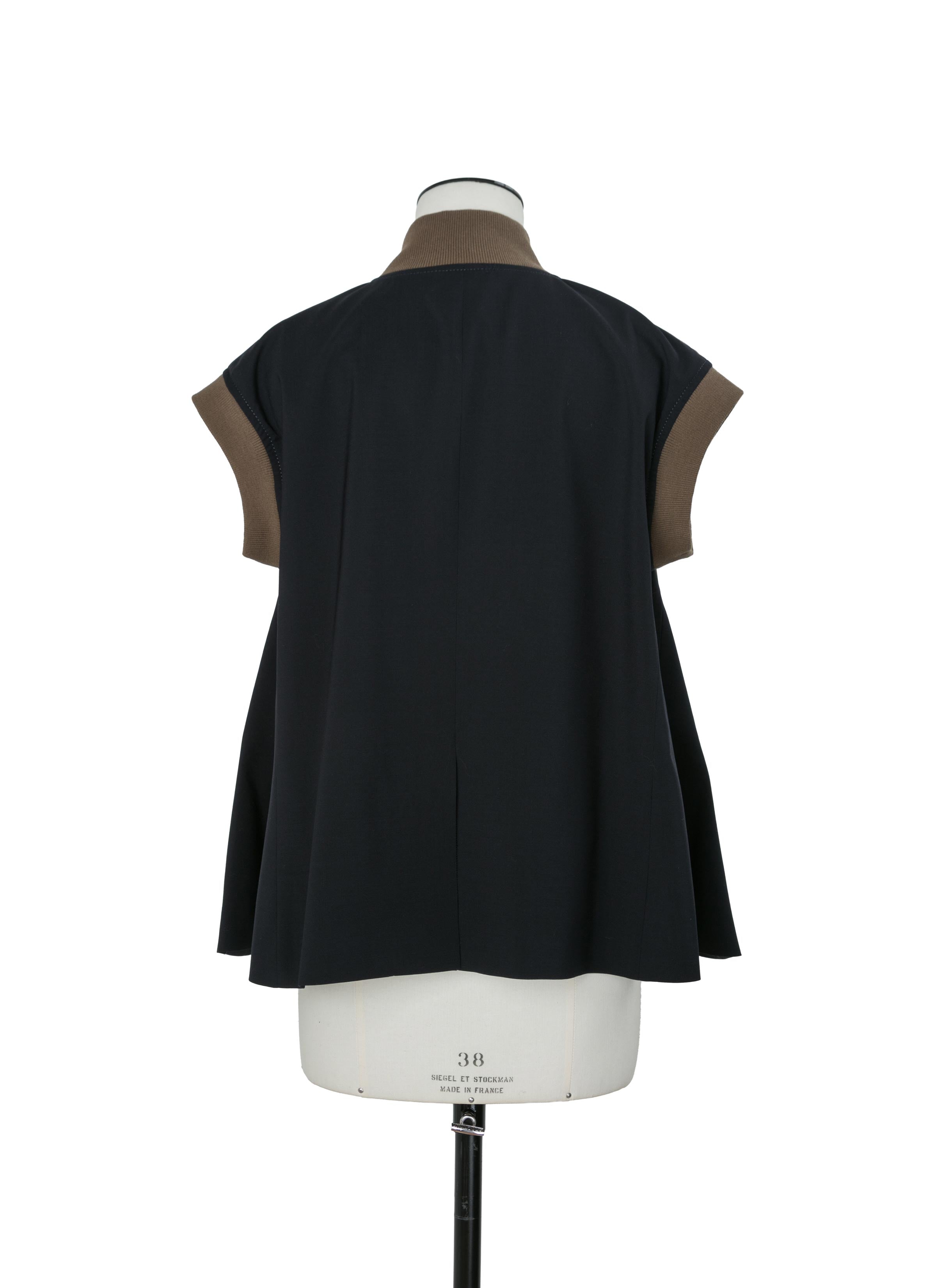 Nylon Twill x Wool Suiting Vest