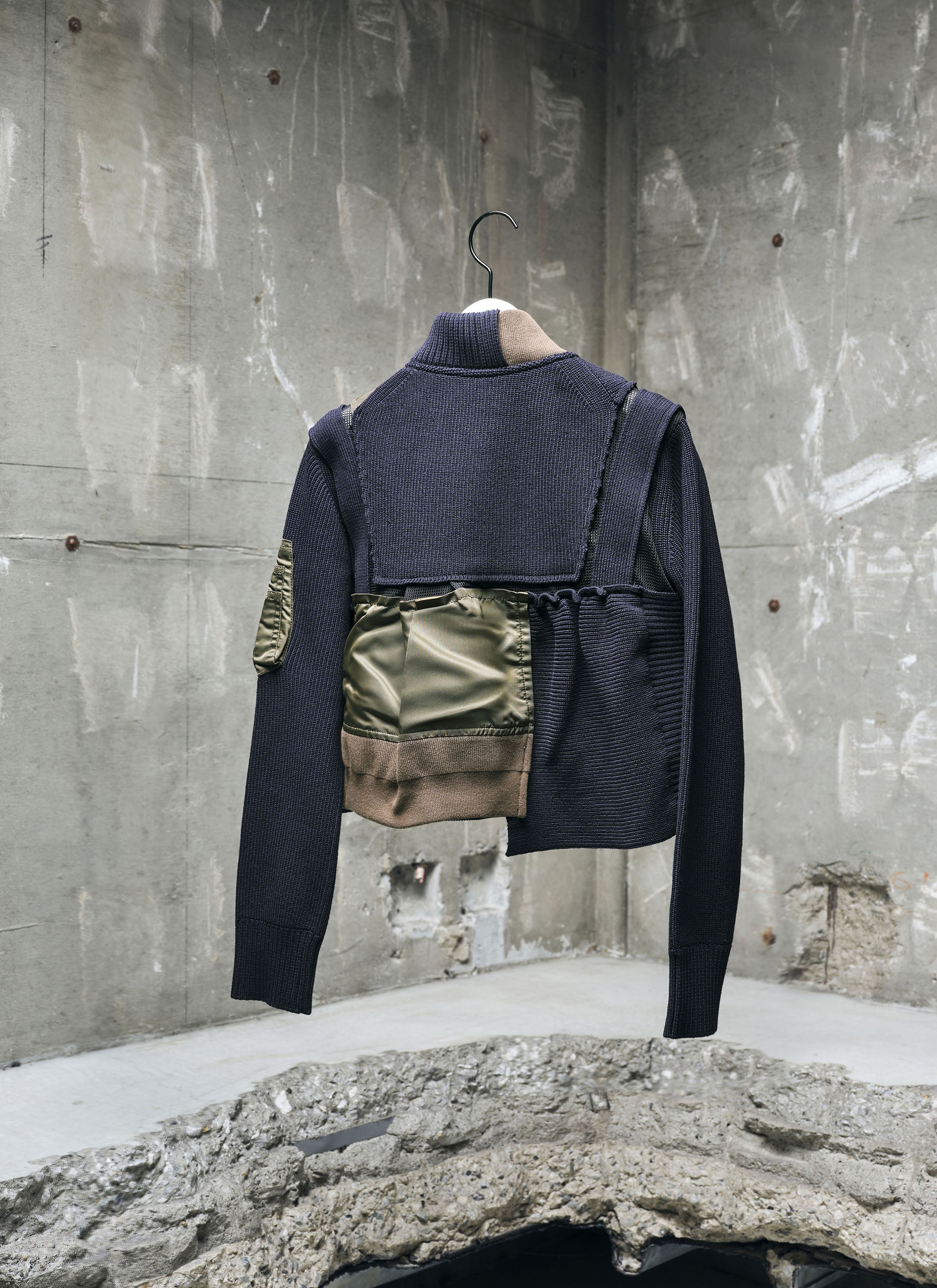 Nylon Twill x Knit Blouson | sacai Official Store サカイ オフィシャル