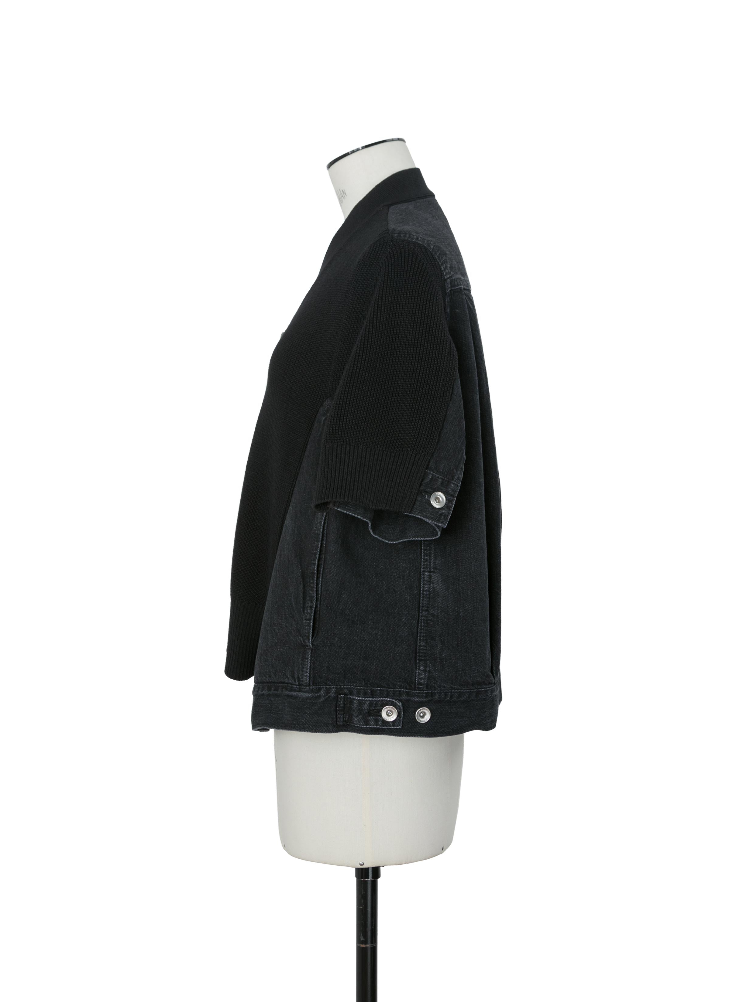 Denim x Knit Cardigan