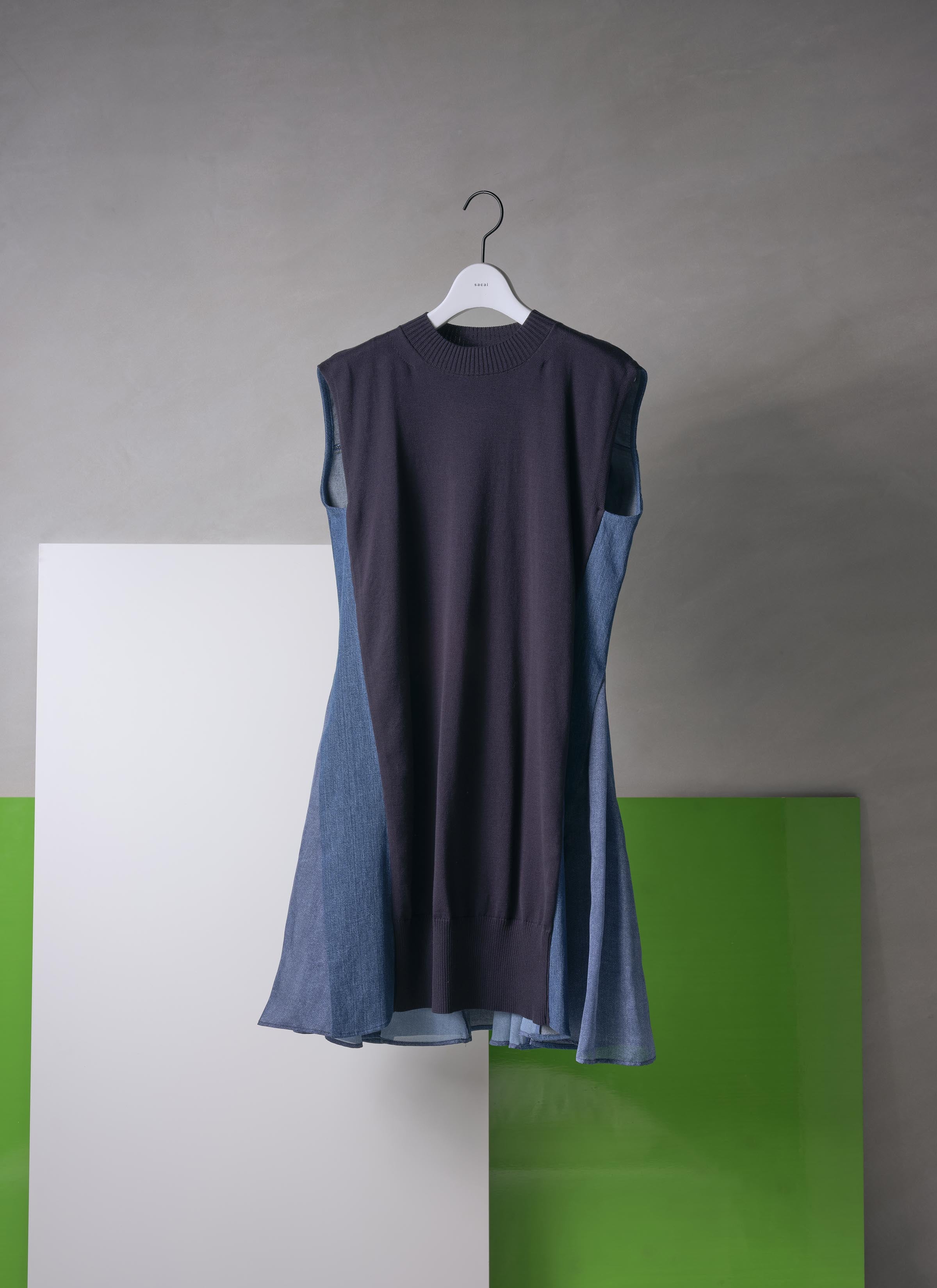 Denim x Knit Dress | sacai Official Store サカイ オフィシャル