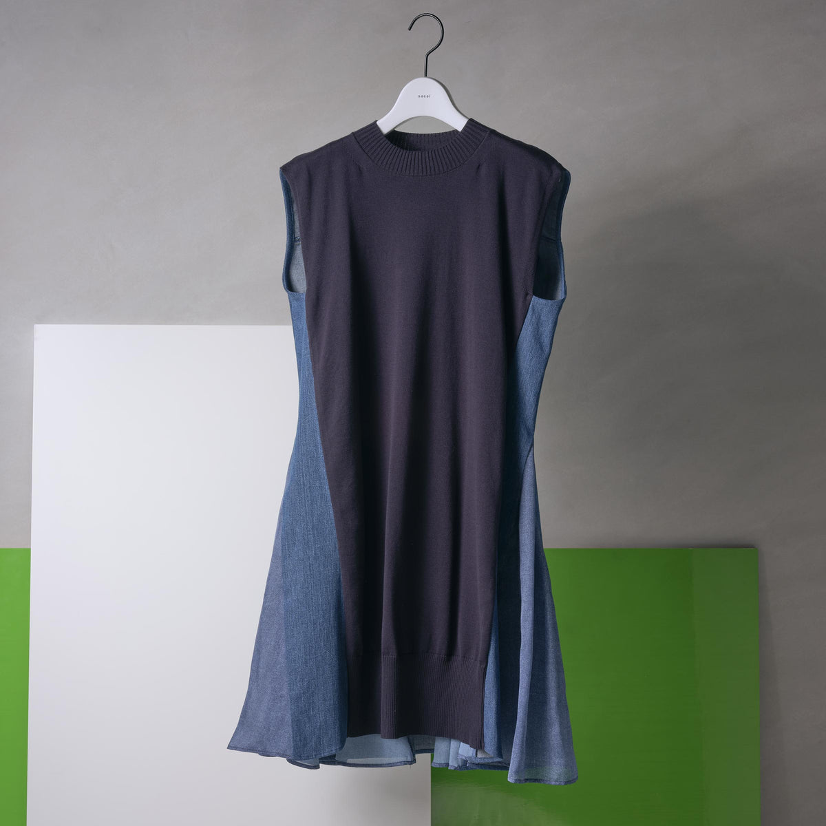 Denim x Knit Dress | sacai Official Store サカイ オフィシャル