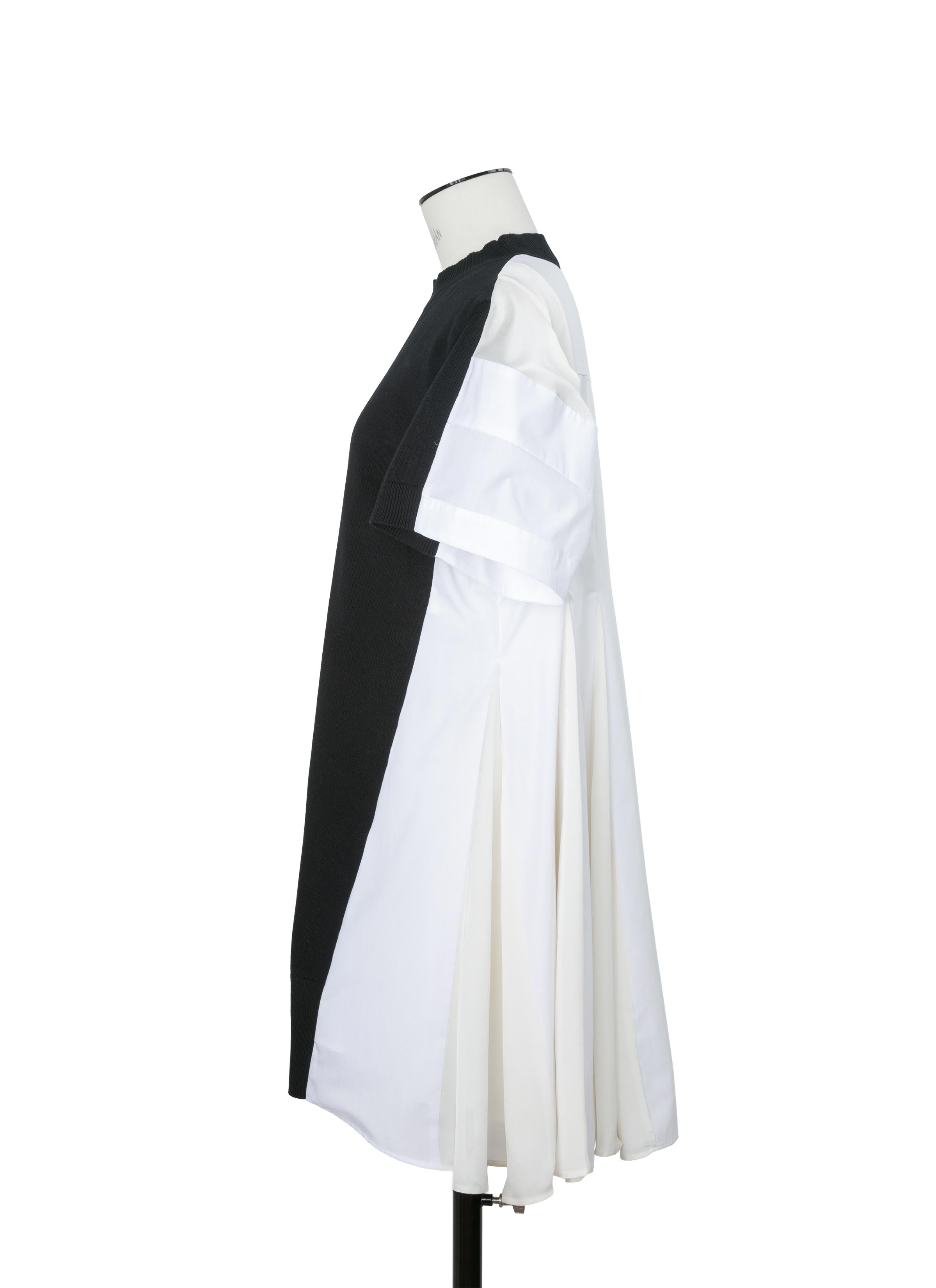 Poplin x Cotton Knit Dress | sacai Official Store サカイ オフィシャル