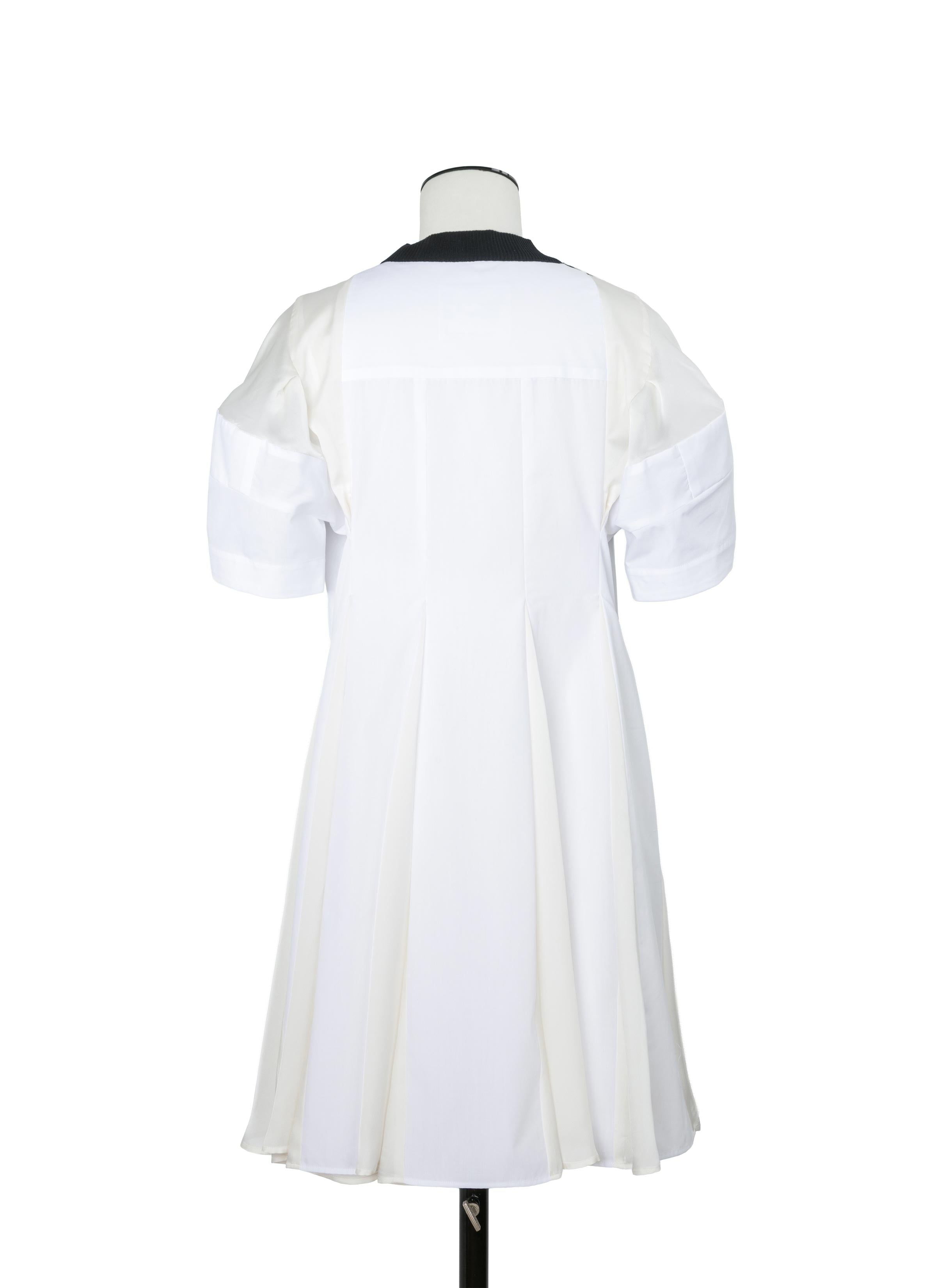 Poplin x Cotton Knit Dress