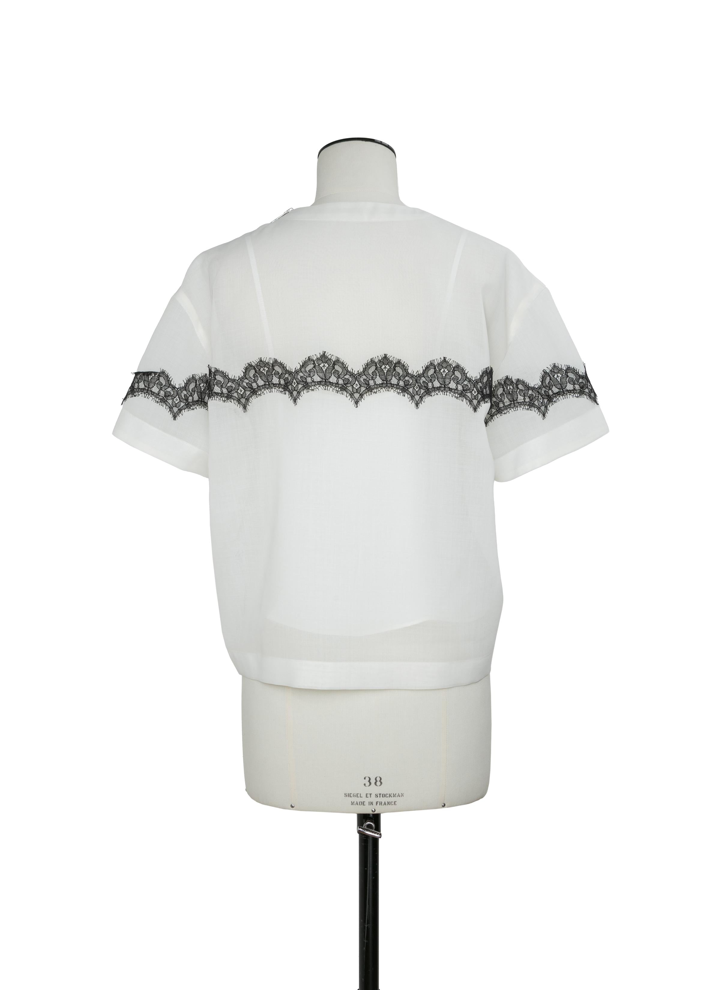 sacai サカイ S'スタッズカシミヤブレンドニットプルオーバー Wool Organza Pullover | sacai Official Store サカイ オフィシャル