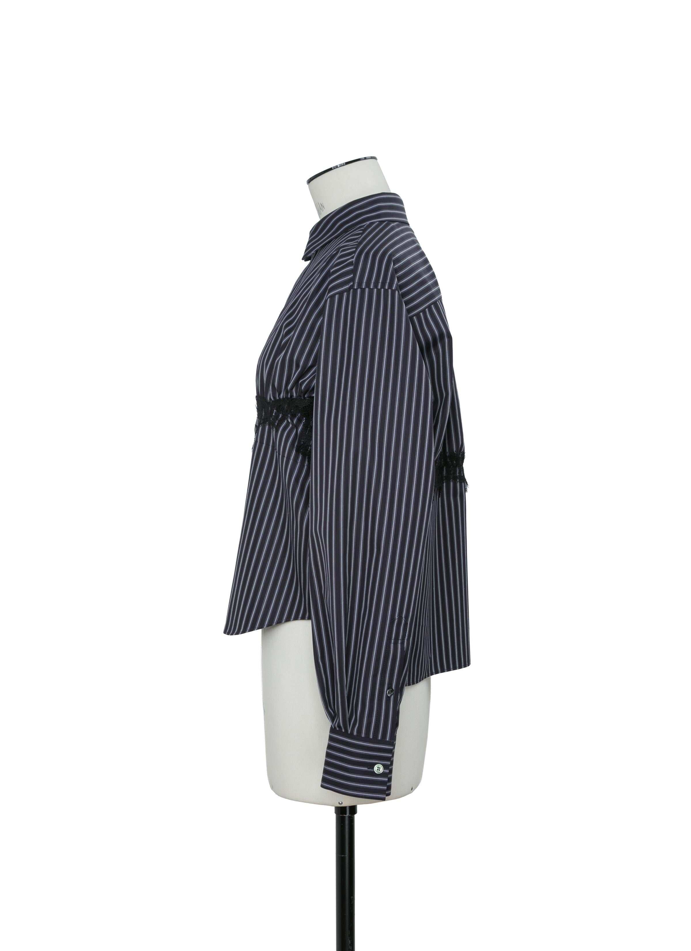 サカイ カットソー リネン ポリエステル ブラック Mサイズ 星柄 Poplin Shirt | sacai Official Store サカイ オフィシャル