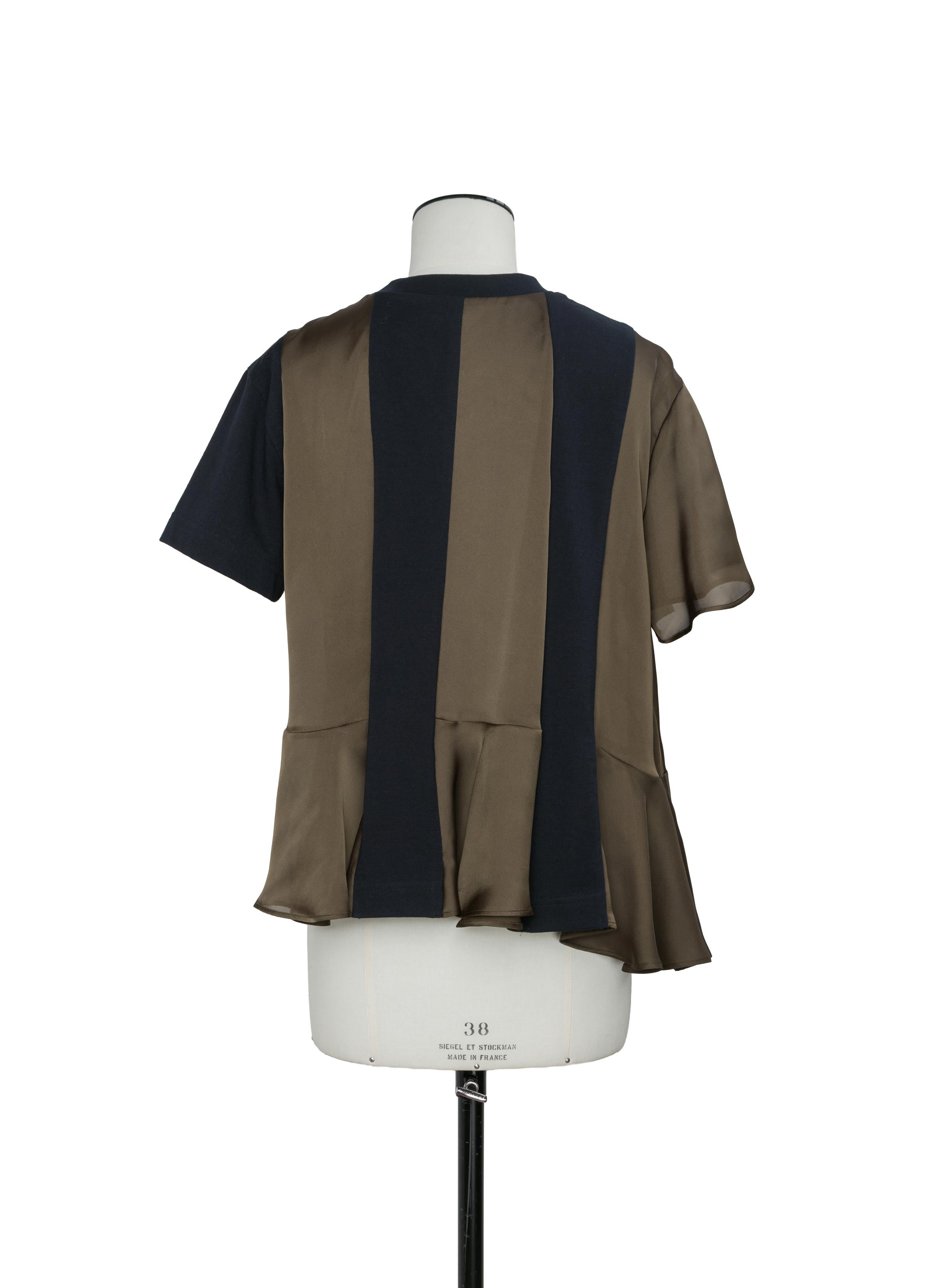 Satin x Cotton Jersey T-Shirt | sacai Official Store サカイ