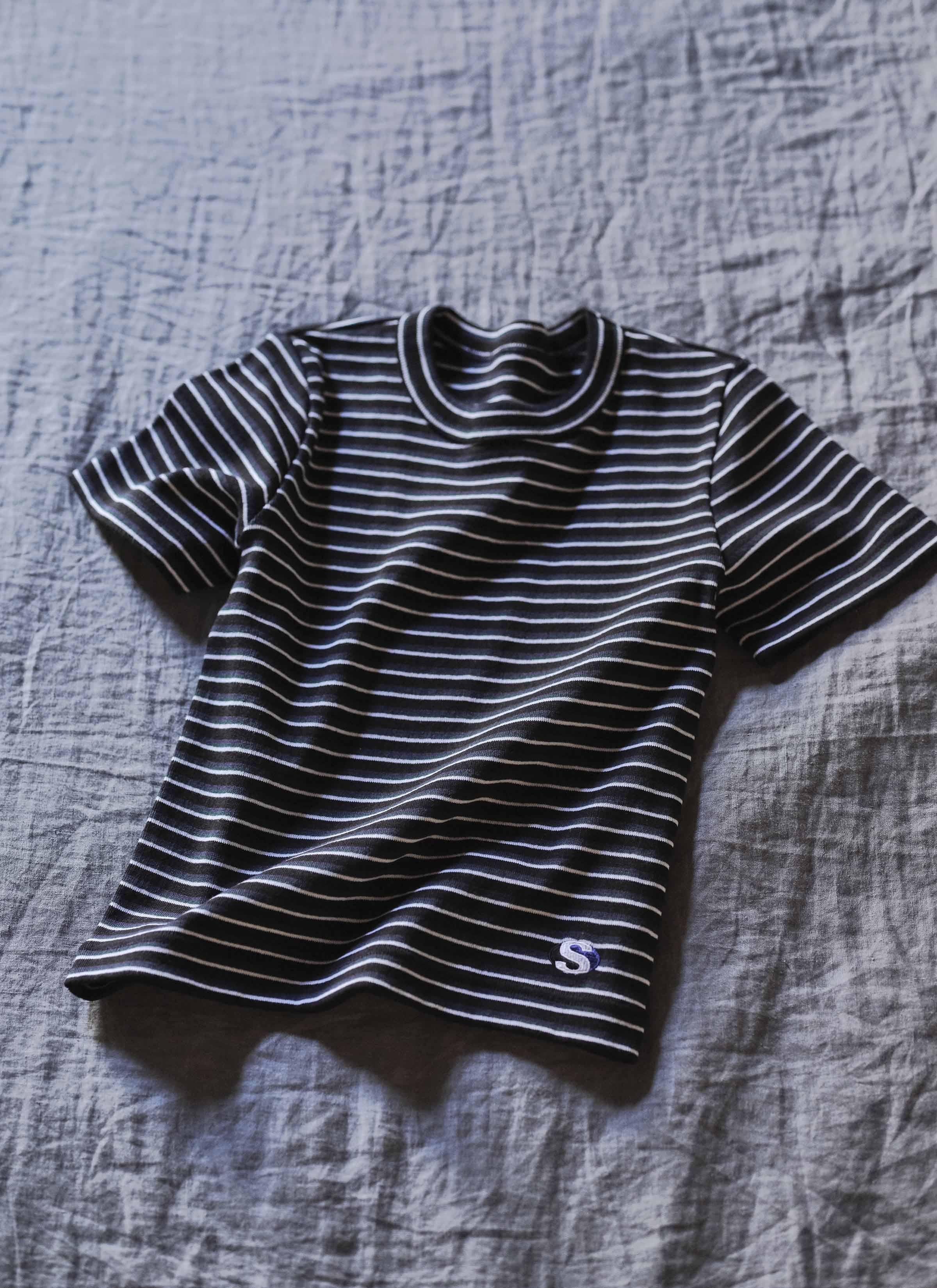 Stripe Cotton Rib T-Shirt