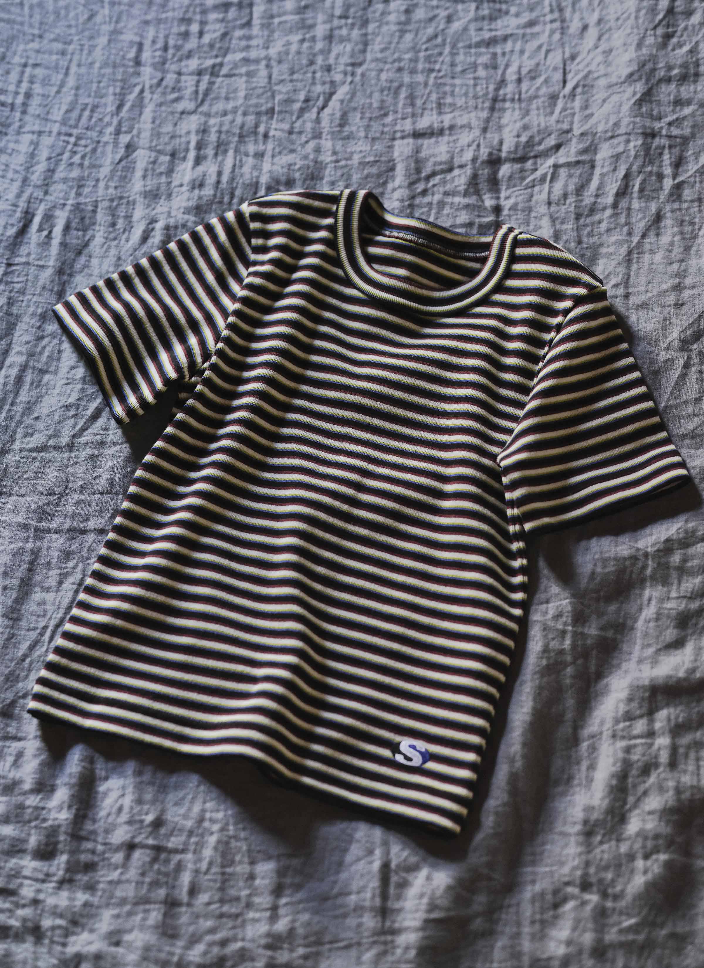 Stripe Cotton Rib T-Shirt