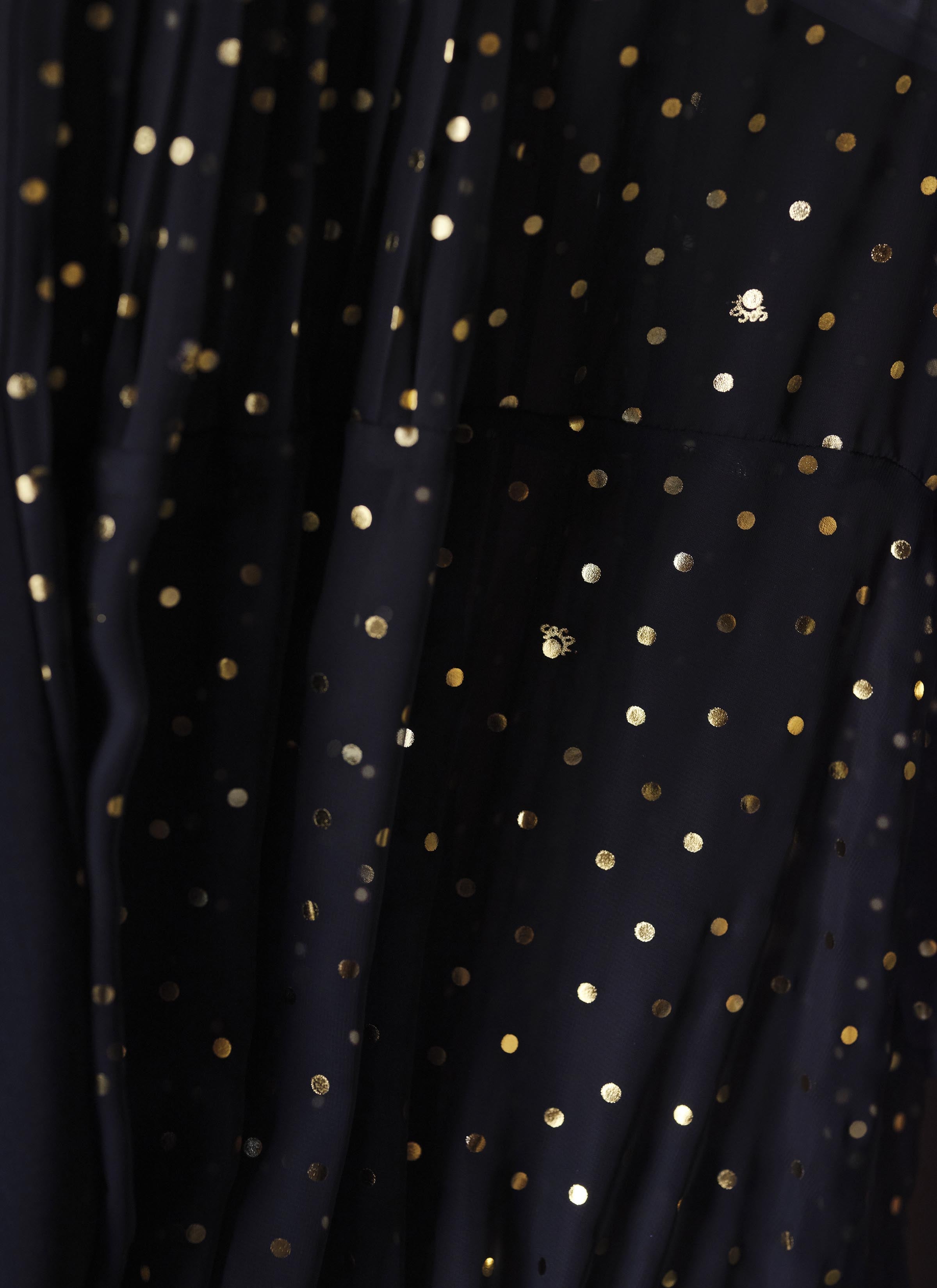 Wool Suiting x Polka Dot Blouse