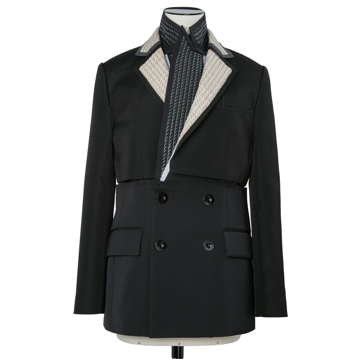 Double-Faced Silk Cotton x Doeskin Jacket | sacai Official Store 