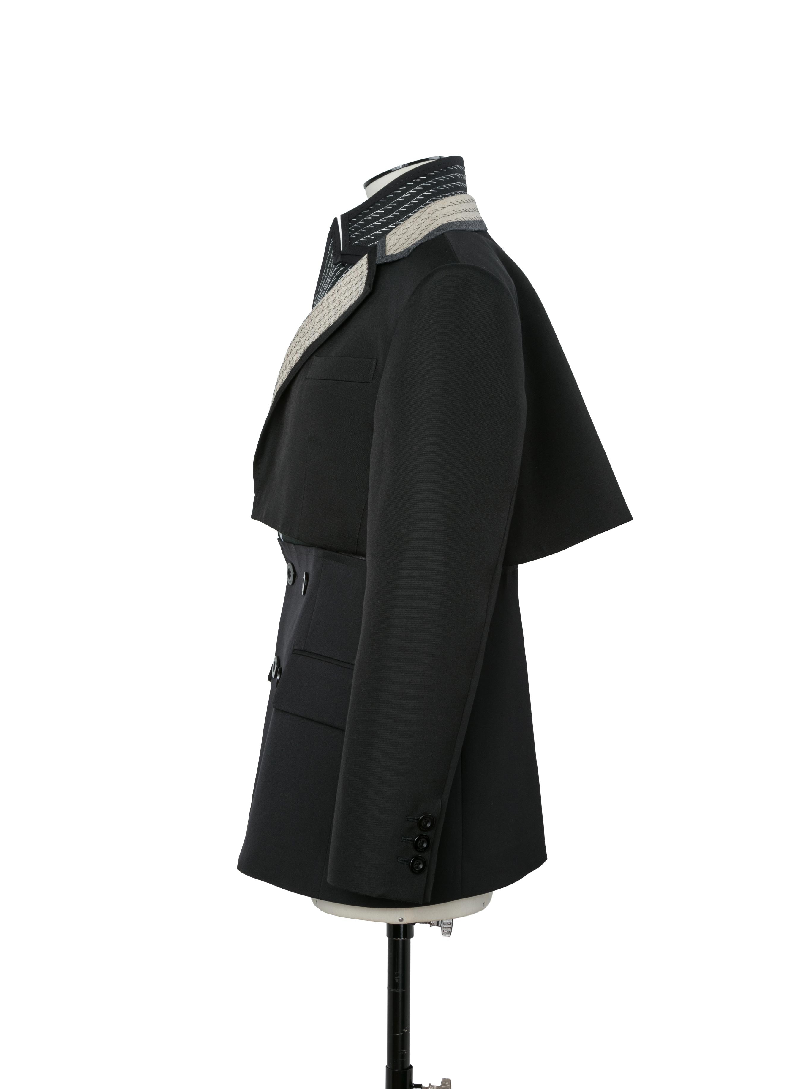 Double-Faced Silk Cotton x Doeskin Jacket