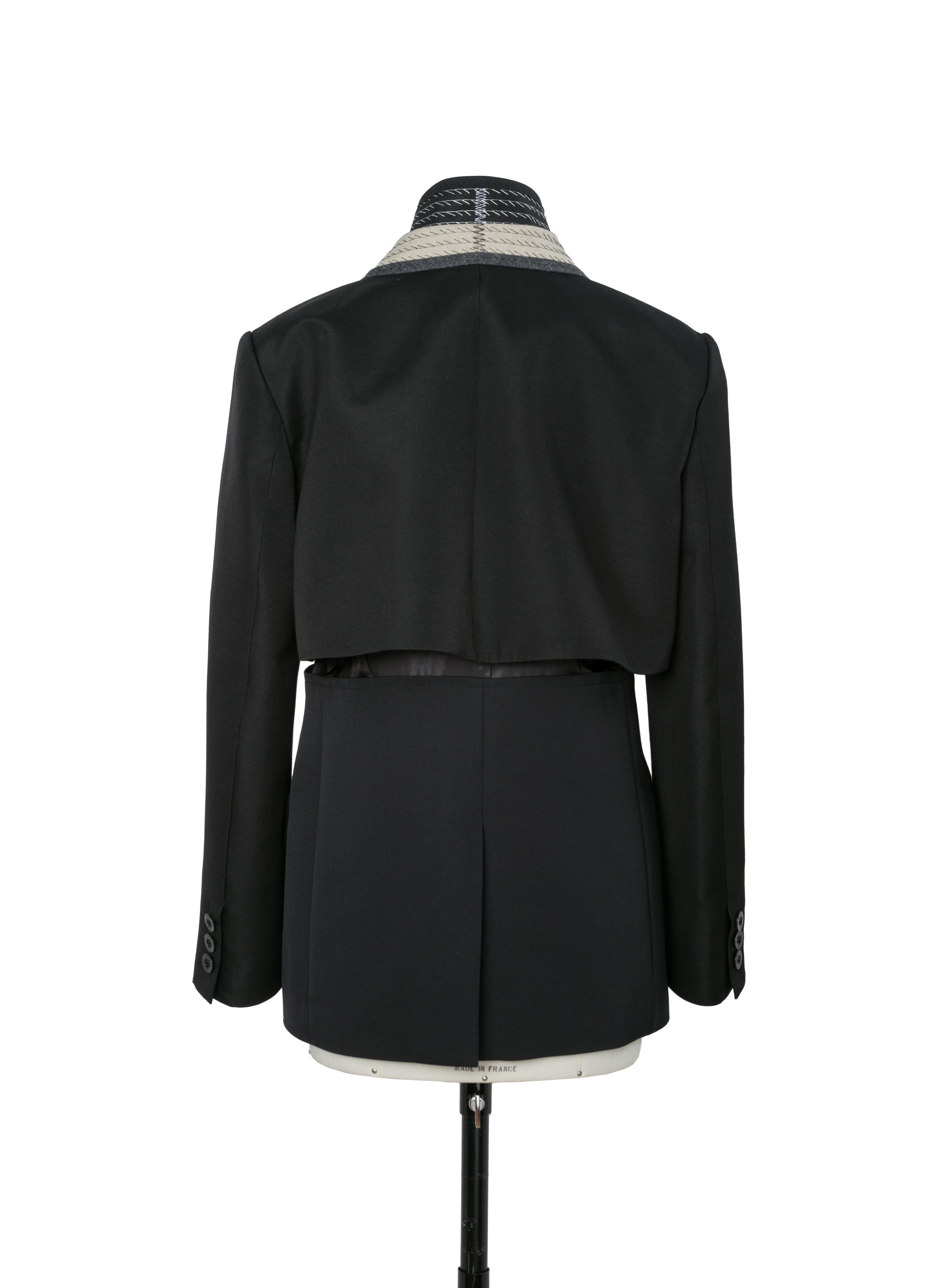 Double-Faced Silk Cotton x Doeskin Jacket