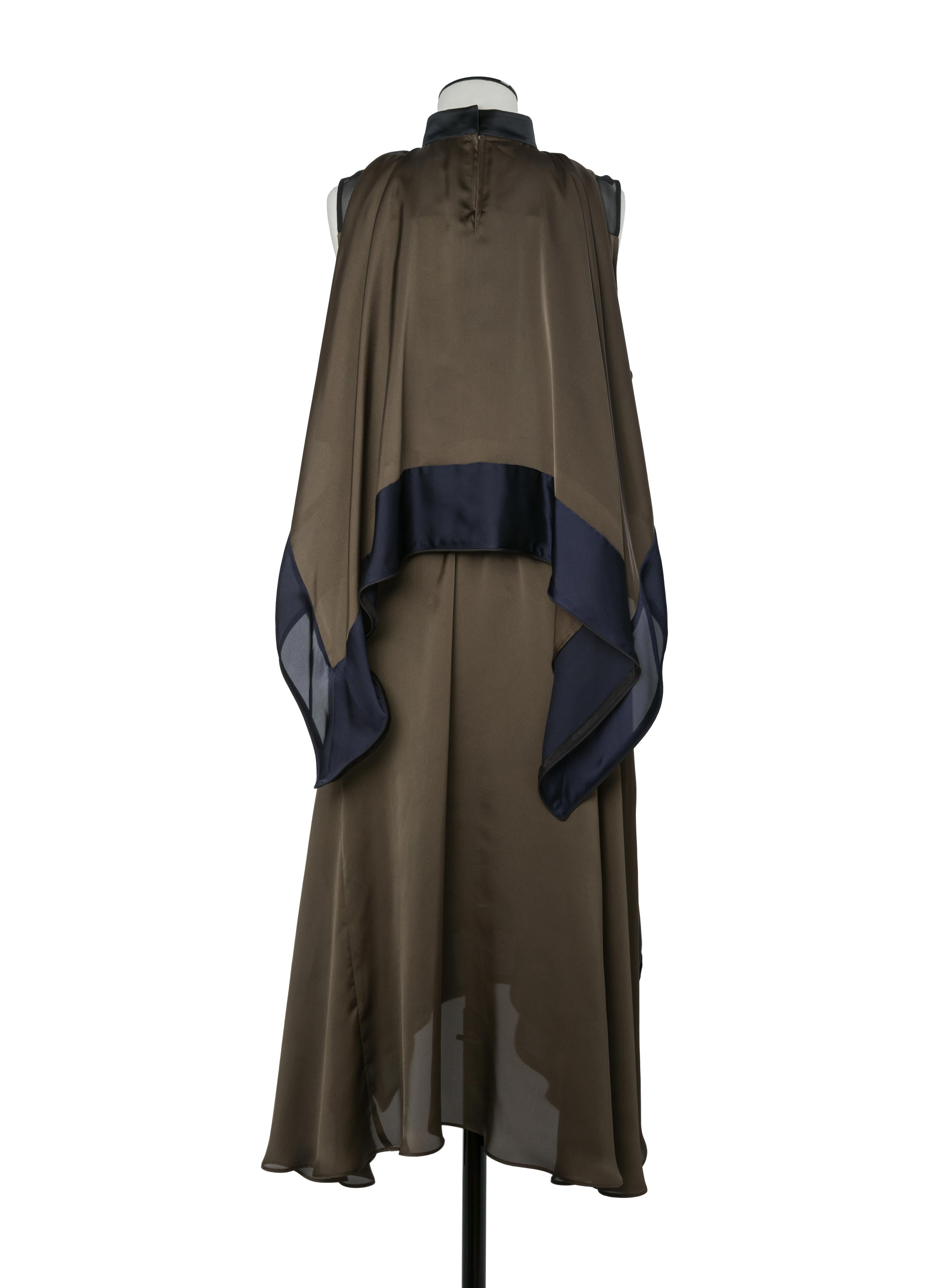 Satin x Chiffon Dress