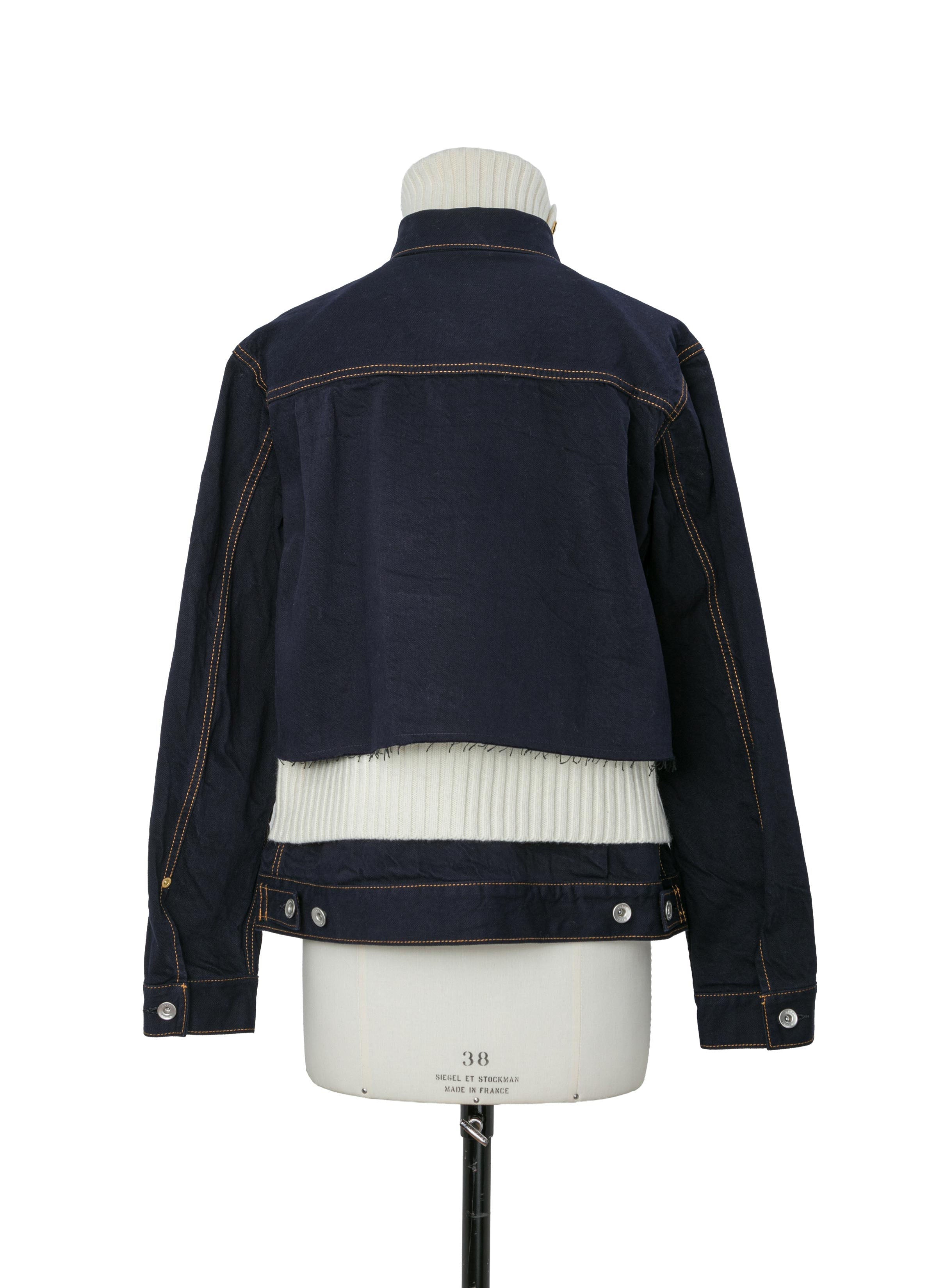 Denim x Wool Knit Jacket | sacai Official Store サカイ オフィシャル
