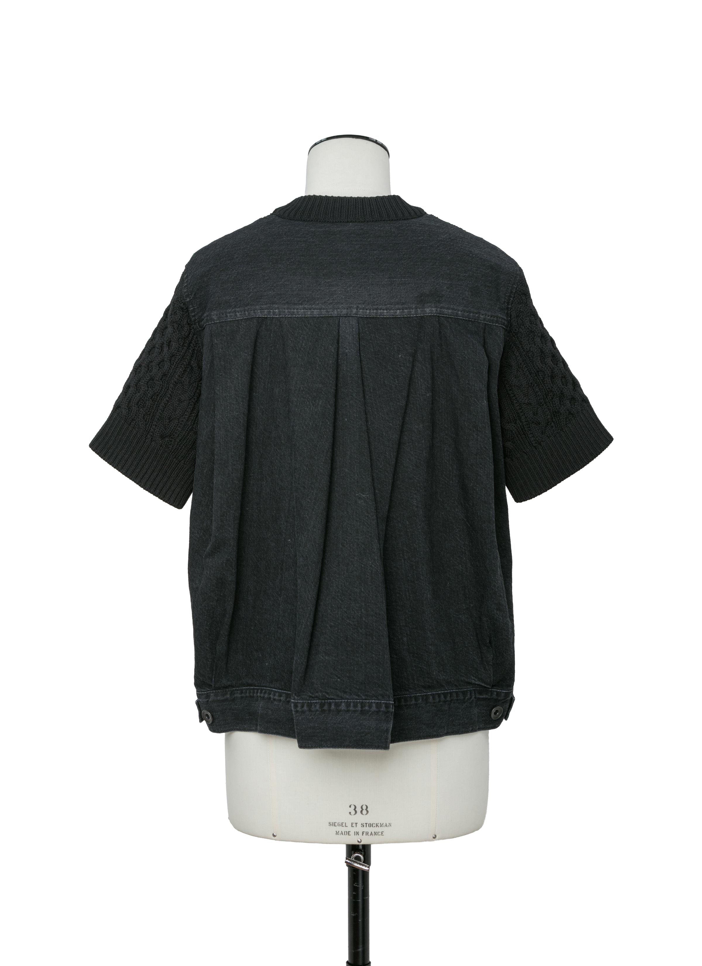 Denim x Cotton Knit Pullover