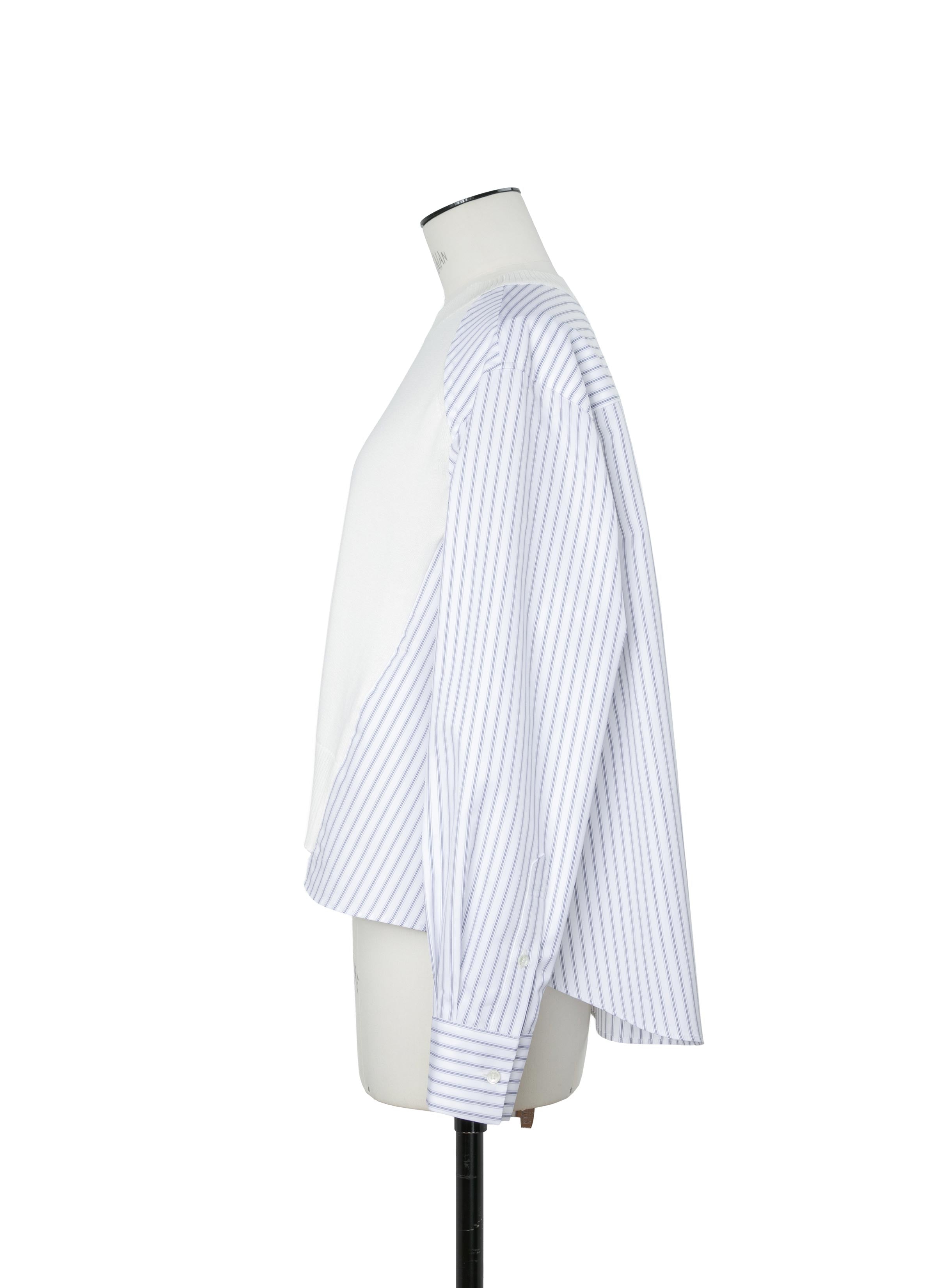 Poplin x Cotton Knit Pullover | sacai Official Store サカイ