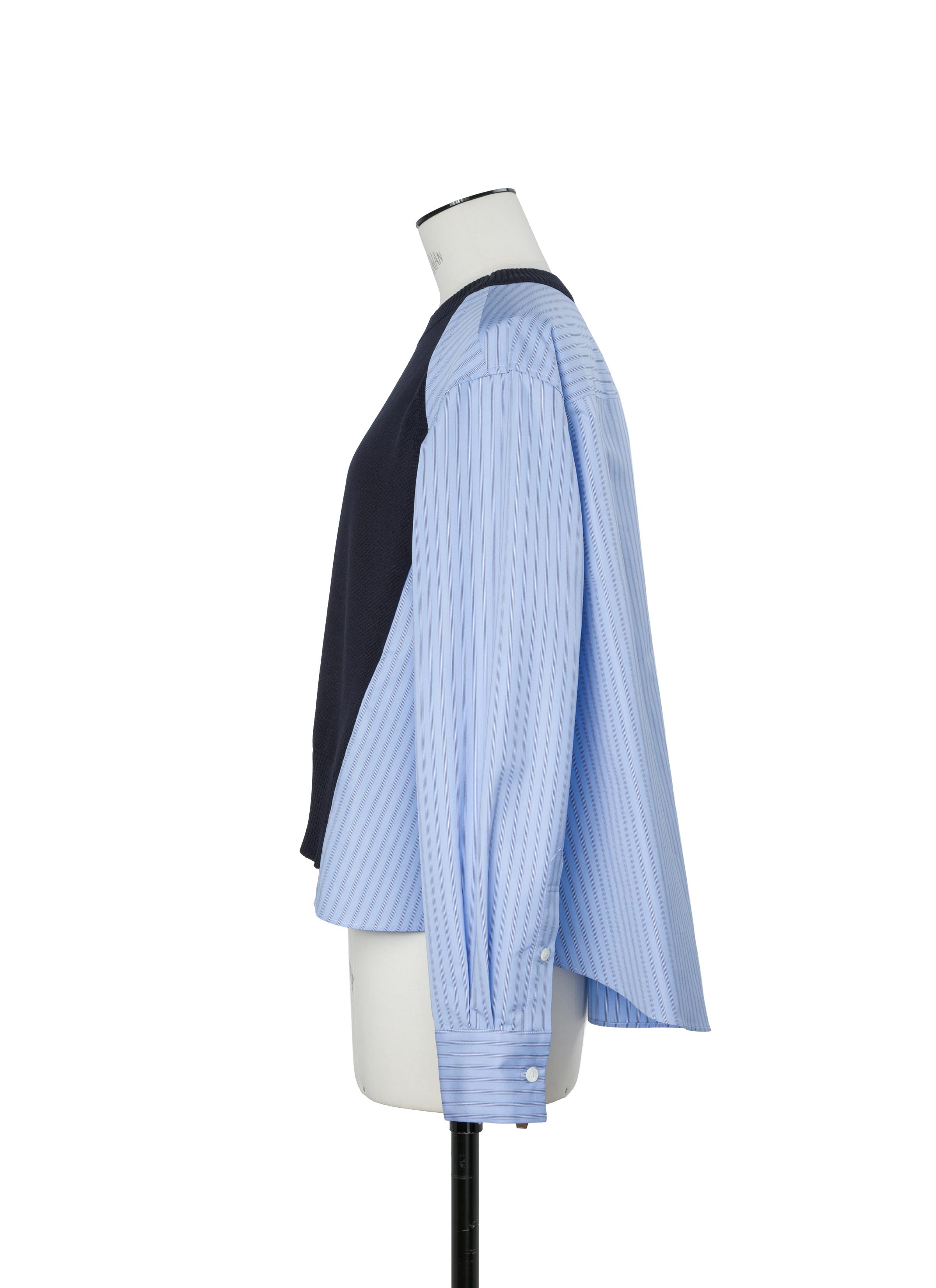 Poplin x Cotton Knit Pullover | sacai Official Store サカイ