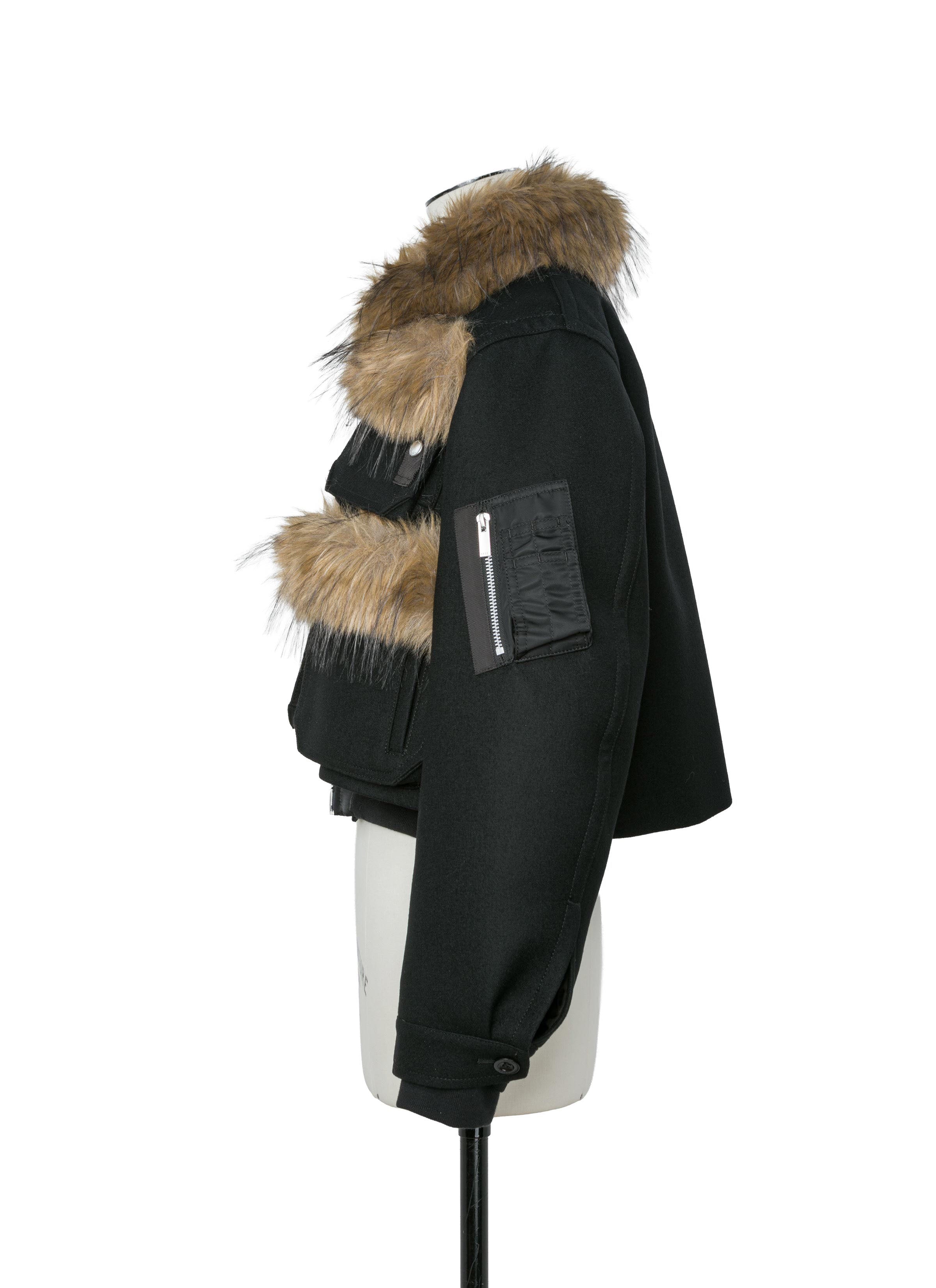 Wool Melton Blouson | sacai Official Store サカイ オフィシャル