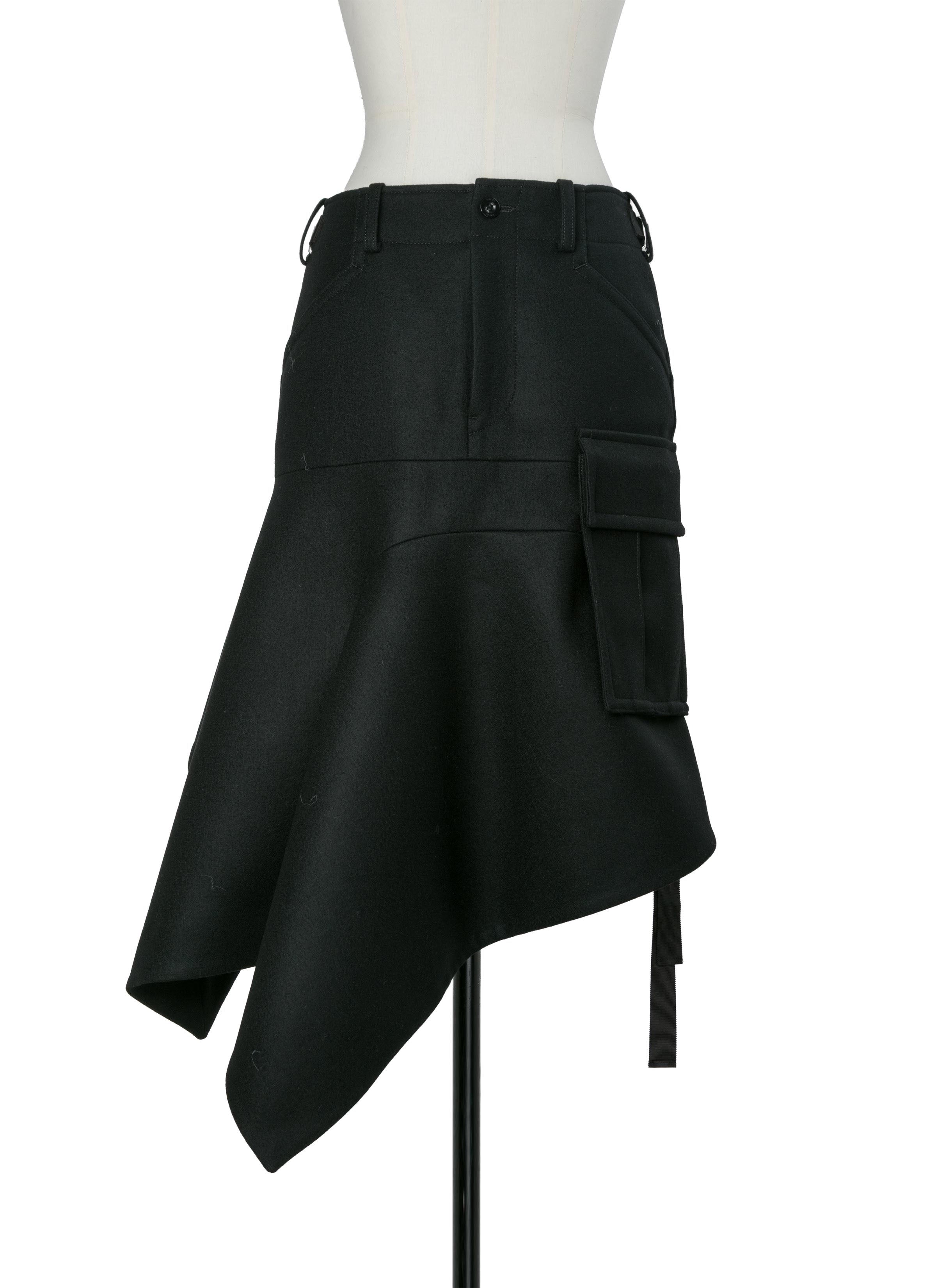 Wool Melton Skirt