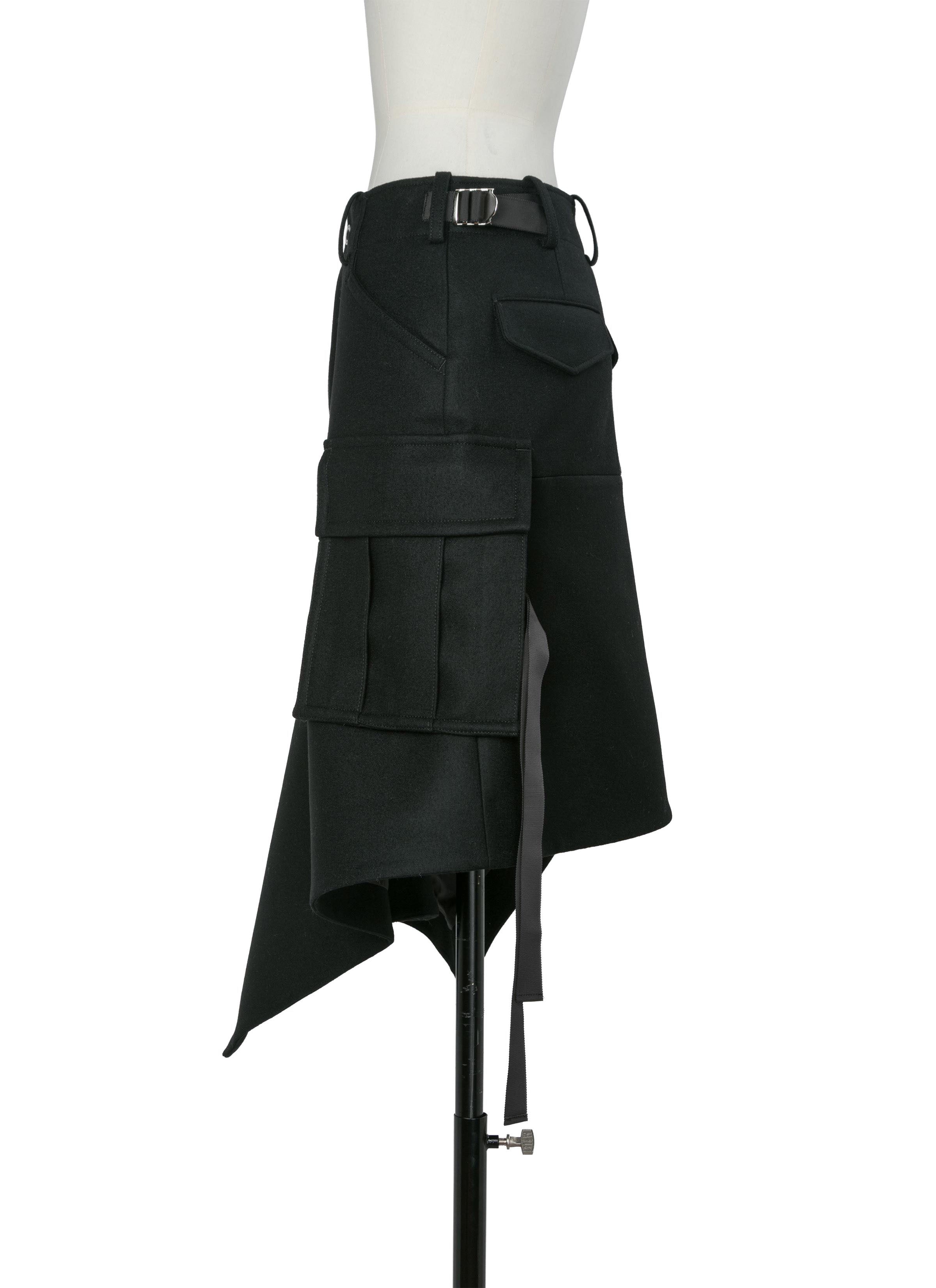 Wool Melton Skirt