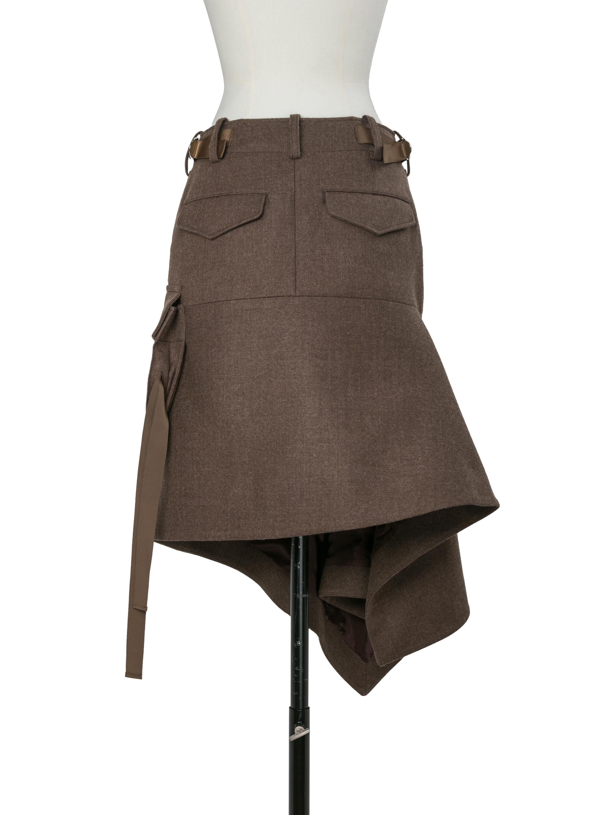 Wool Melton Skirt
